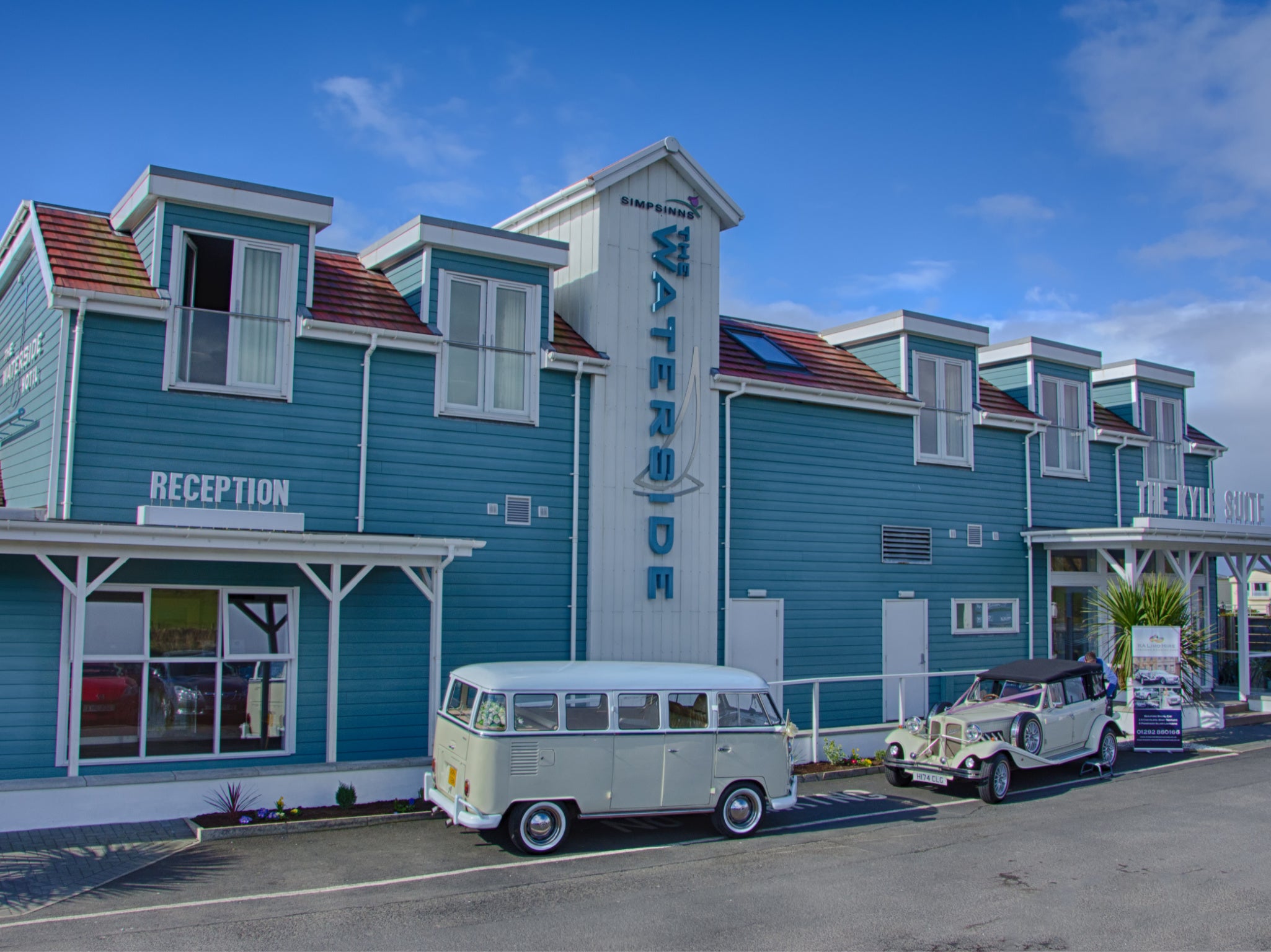 The Waterside hotel is right next to walking routes along the Ayrshire coast path