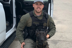Carjacking suspect kills police dog before being shot dead in shootout with sheriff’s deputies