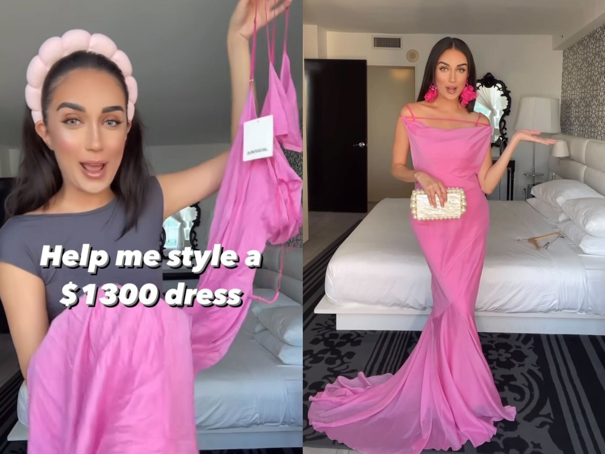 Fashion influencer Marjan Tabibzada styled a ‘US$1,300’ Jacquemus dress