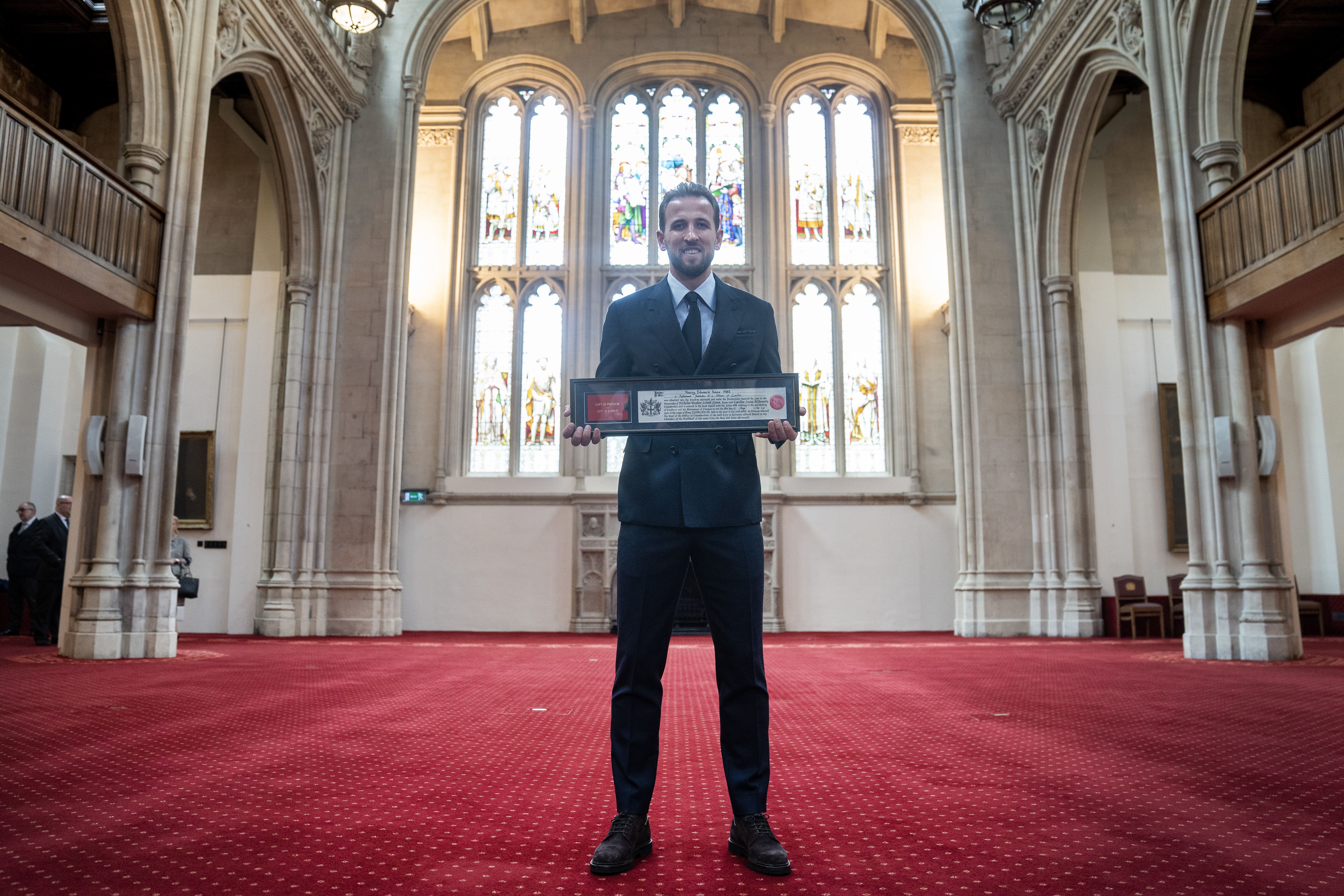 Harry Kane has received the Freedom of the City of London (Victoria Jones/PA)