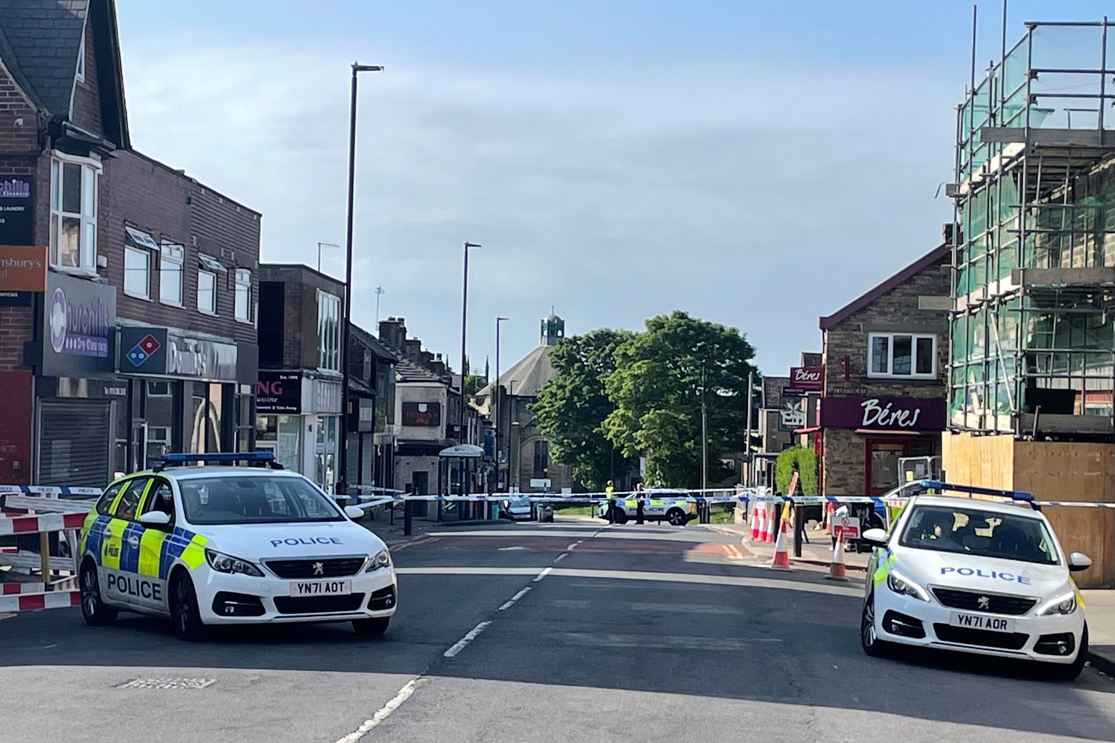 The scene in the Crookes area of Sheffield following the stabbing (Dave Higgens/PA)