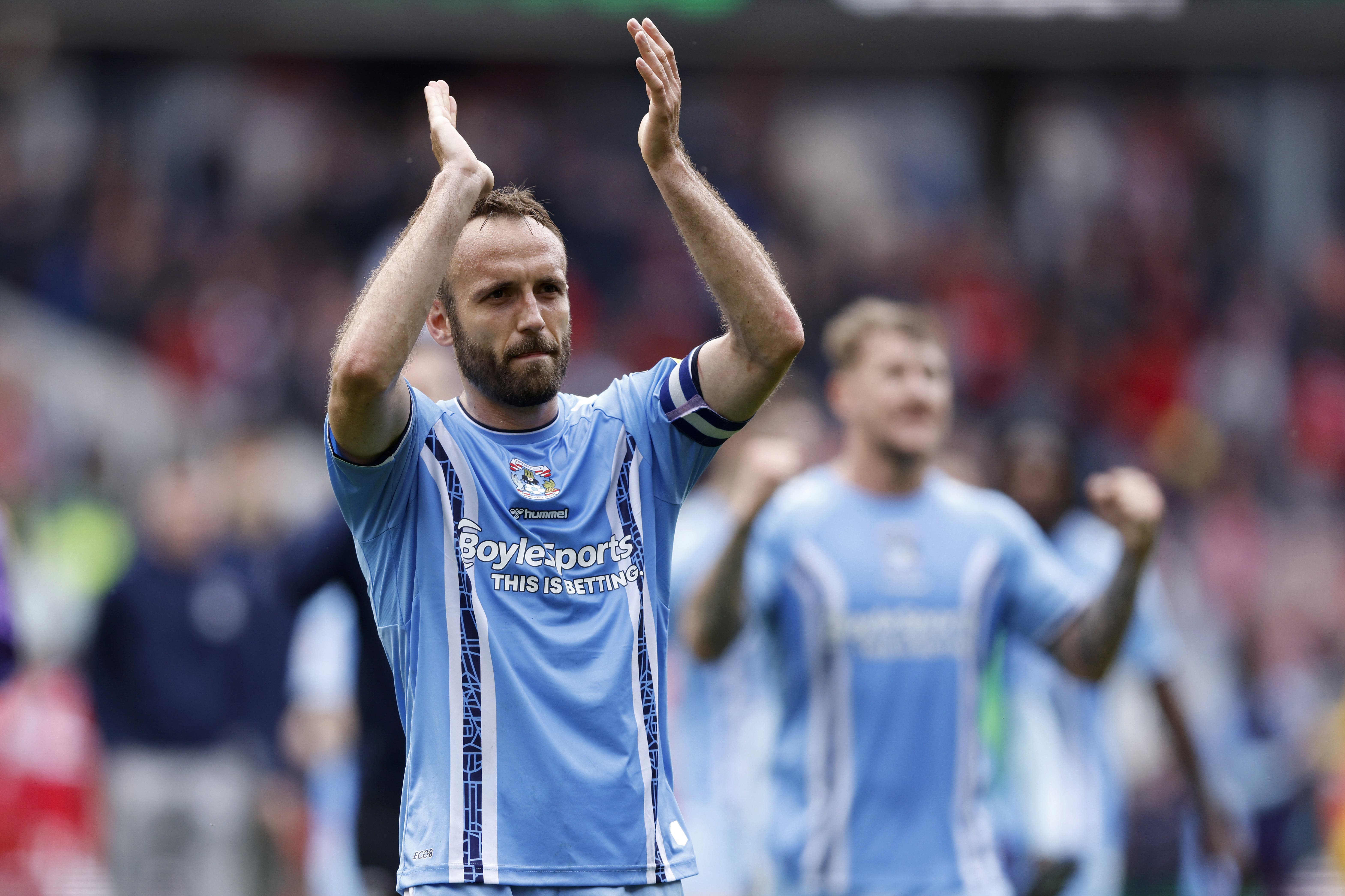 Coventry captain Liam Kelly is aiming to win his third promotion at the club (Richard Sellers/PA)