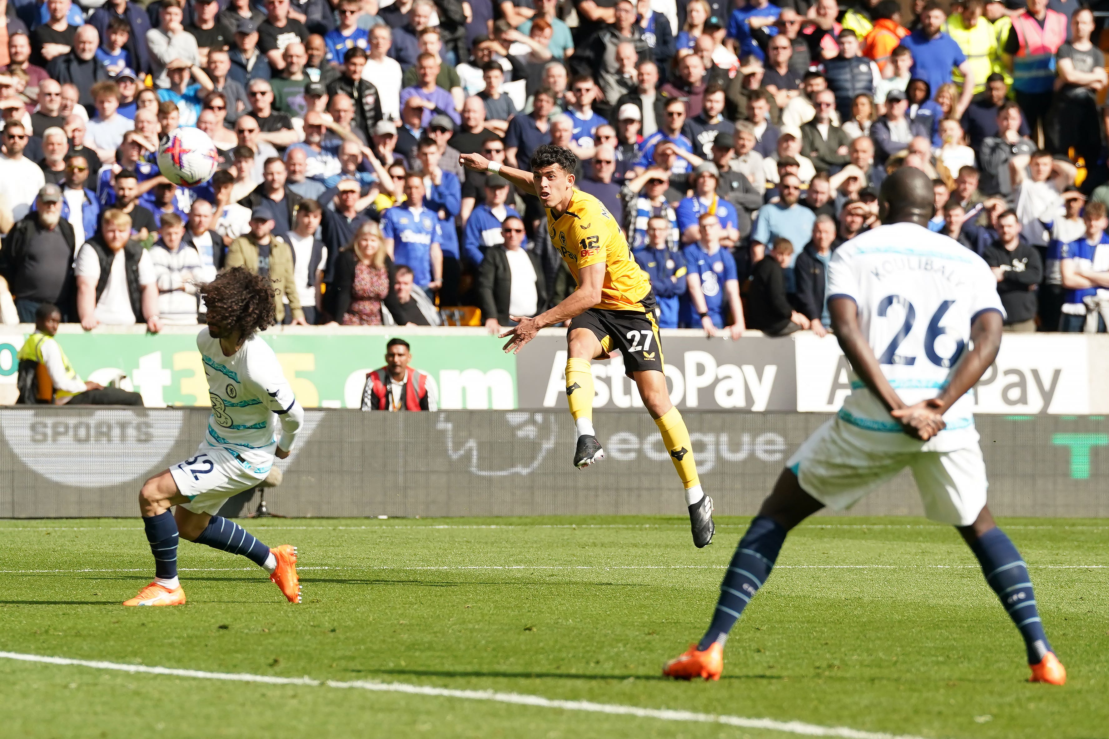 Wolves’ Matheus Nunes scored a cracker in April (Nick Potts/PA)