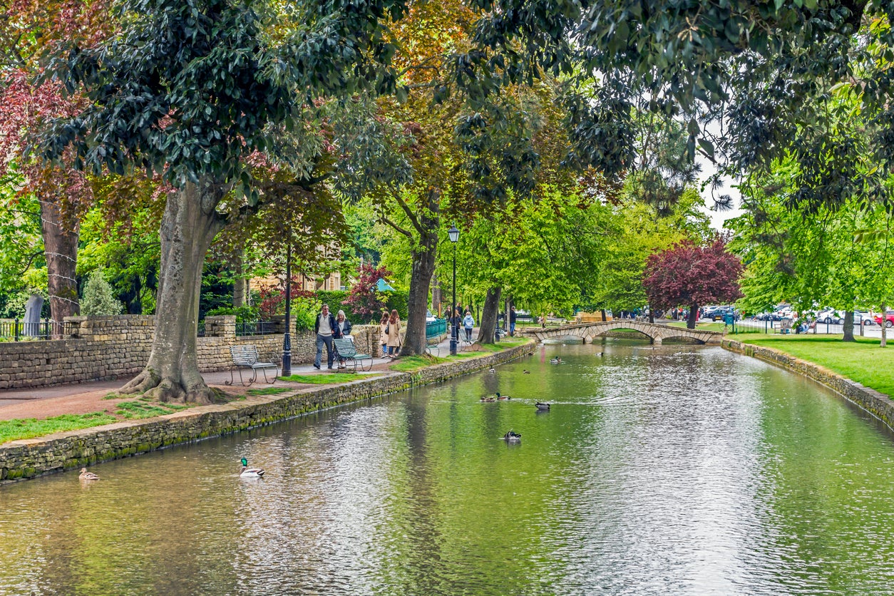 A section of the Windrush River in Bourton-on-the-Water