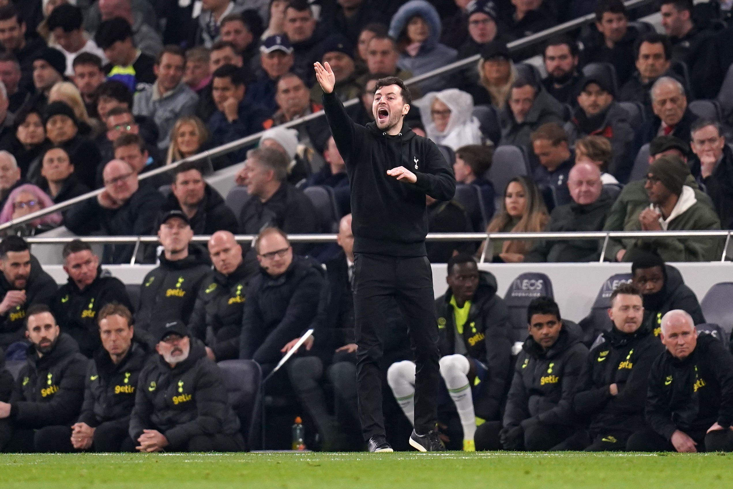 Ryan Mason will take Tottenham to Leeds for the final match of the season this weekend (John Walton/PA)