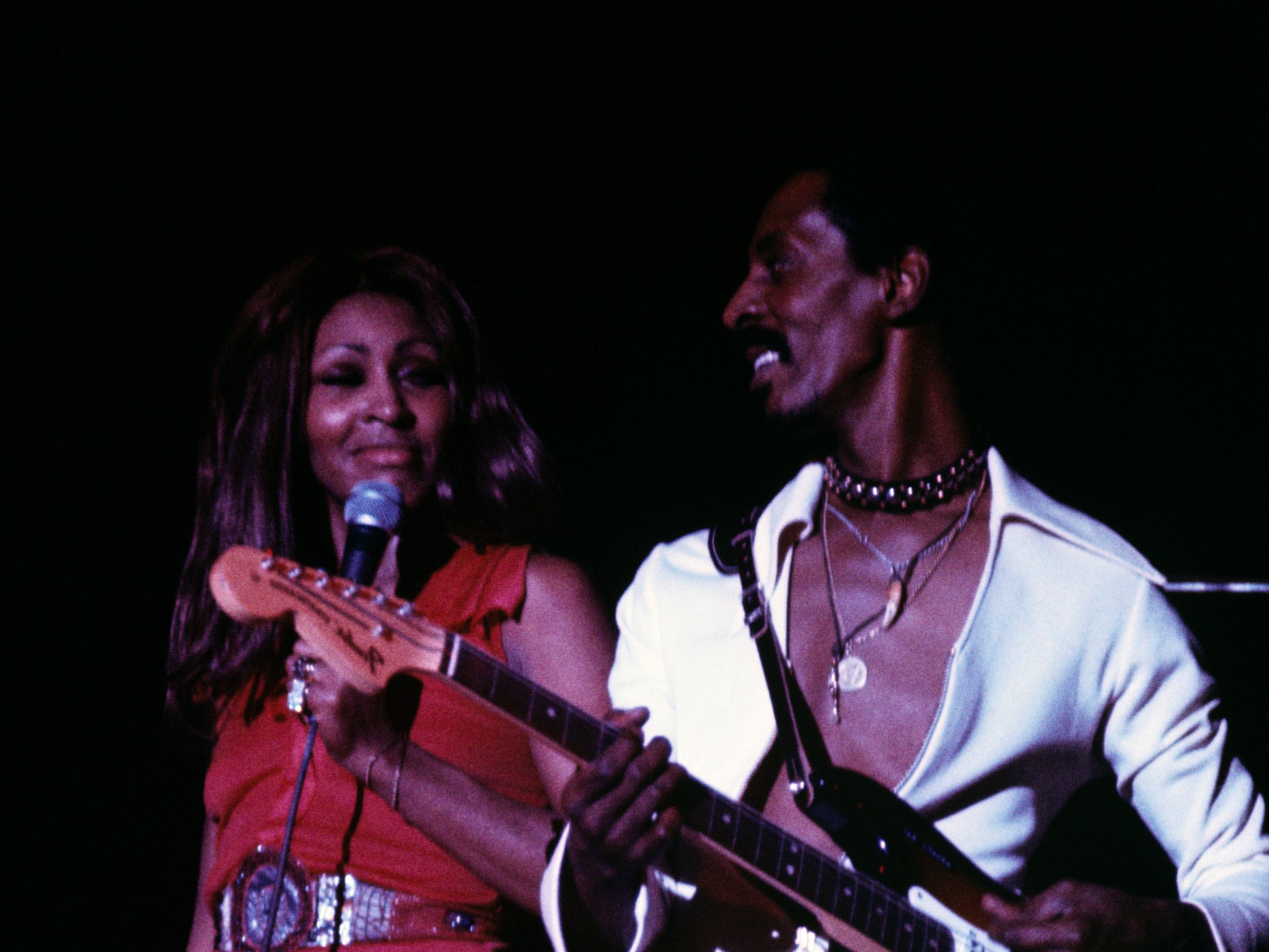 Tina and Ike Turner performing in 1974