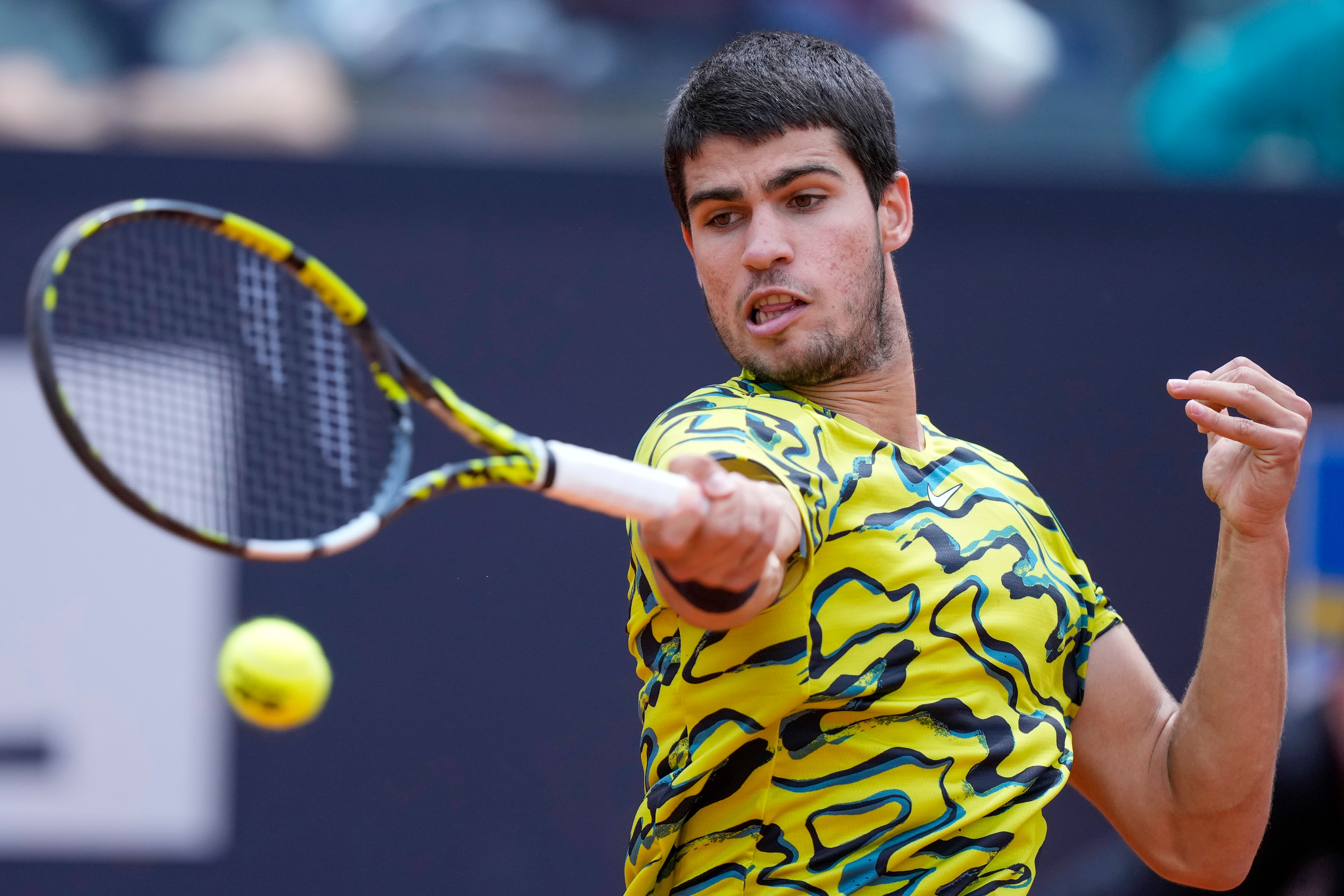 Carlos Alcaraz is the top seed at the French Open (Andrew Medichini/AP)