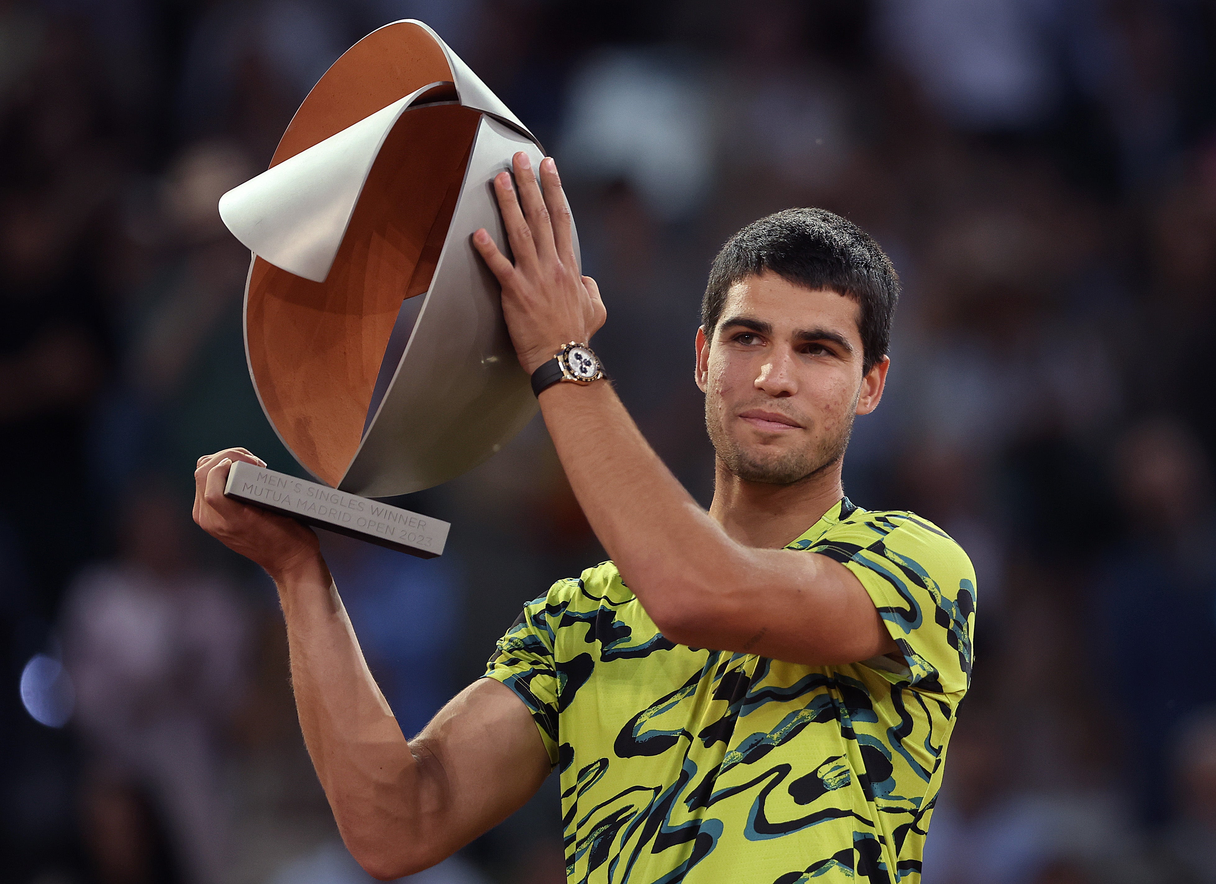 Alcaraz defended his Madrid Open title this season