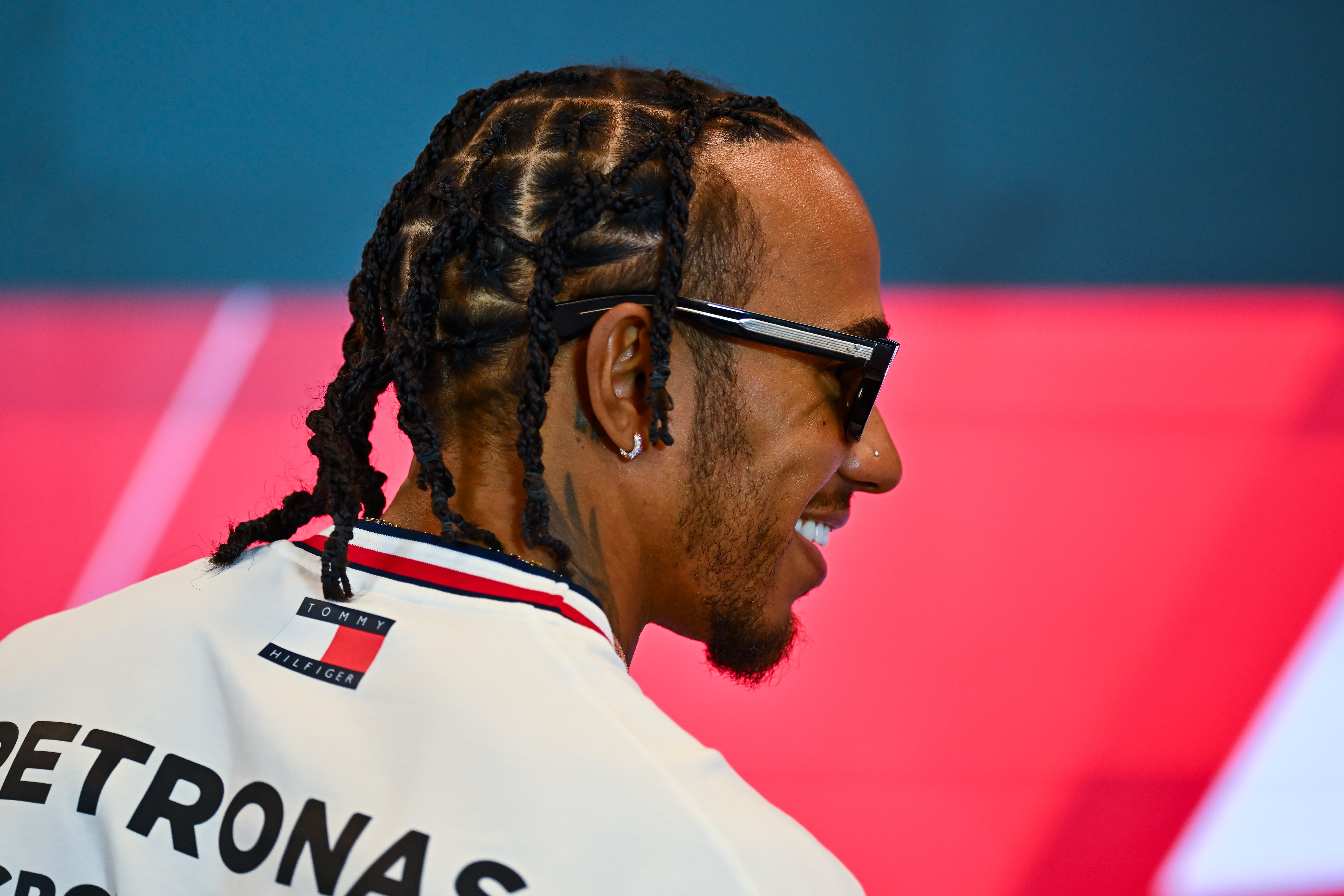 Lewis Hamilton was beaming after qualifying for the Monaco Grand Prix