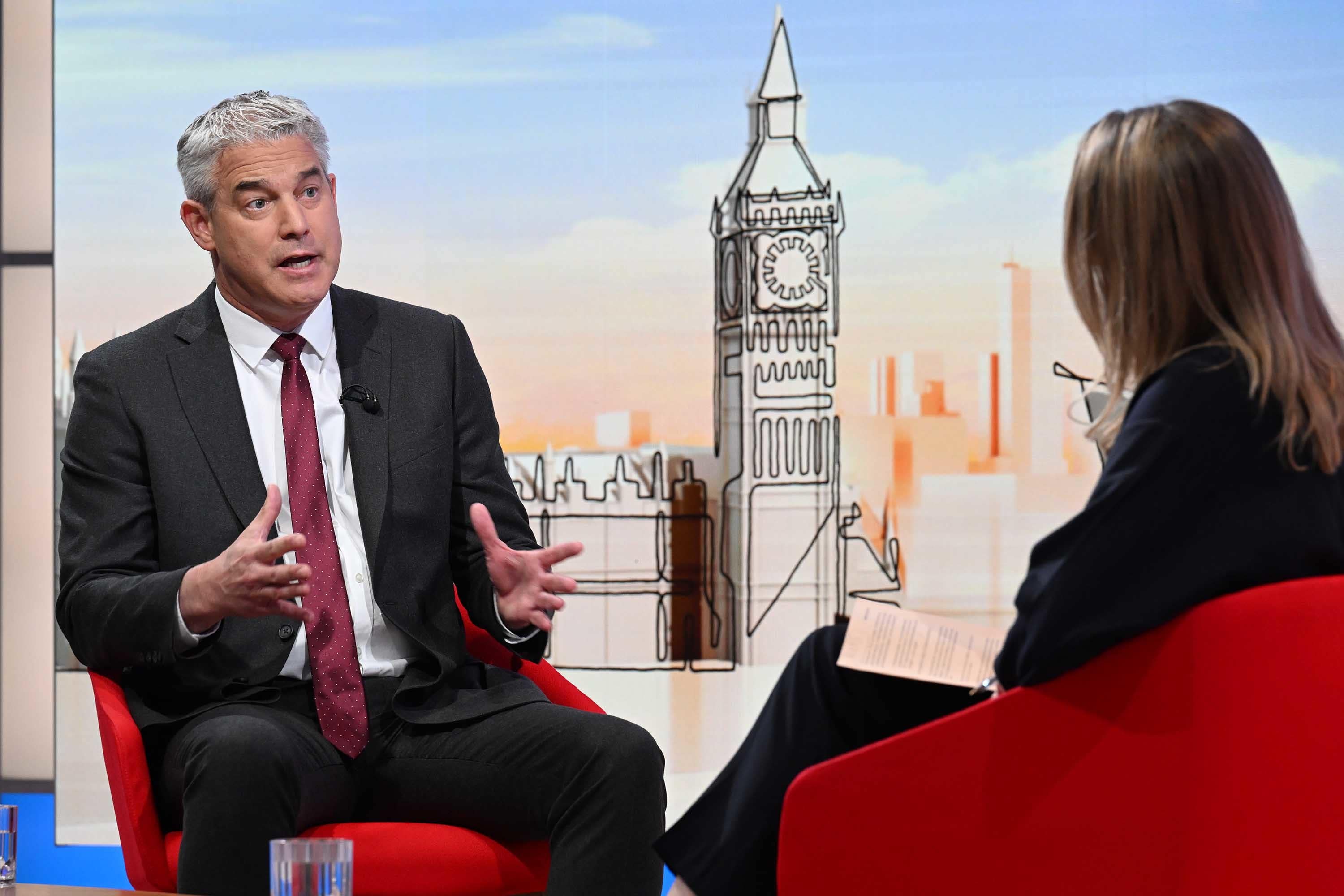 Health Secretary Steve Barclay appearing on Sunday With Laura Kuenssberg (BBC/PA)