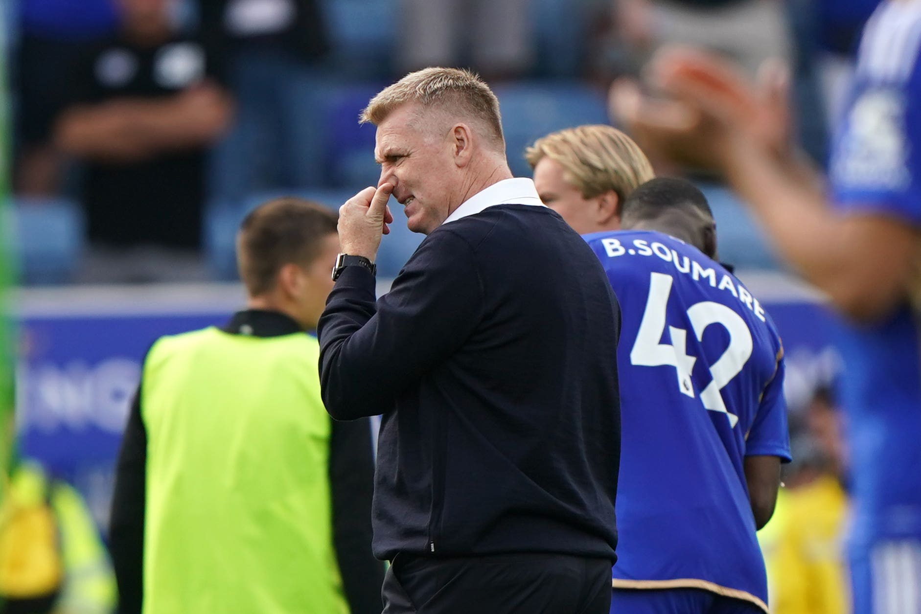 Dean Smith expects Leicester to bounce back from relegation (Joe Giddens/PA)