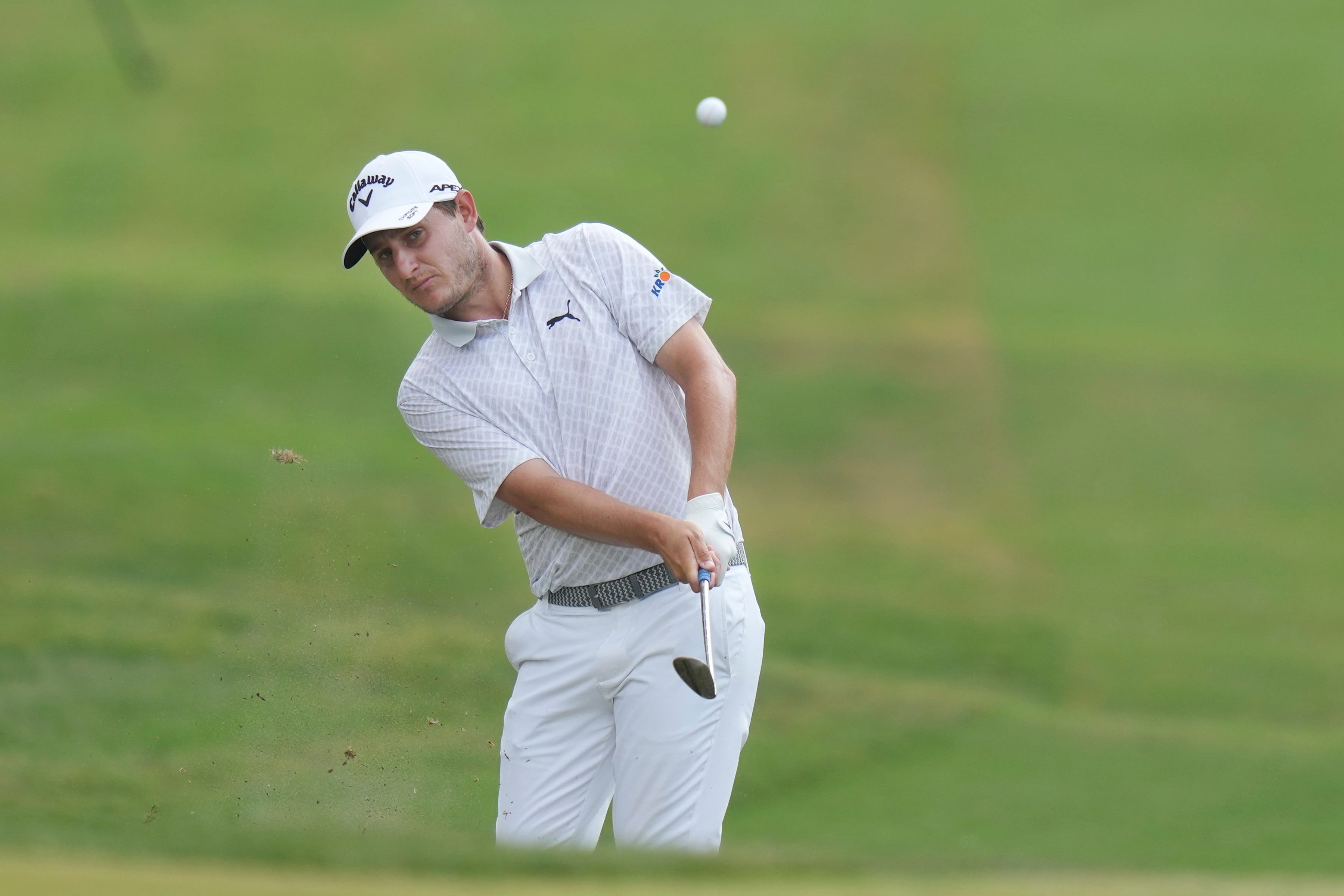 Emiliano Grillo won his second PGA tour title after he edged out Adam Schenk in a double playoff hole while English golfer Harry Hall finished tied third in Texas on Sunday (LM Otero/AP)