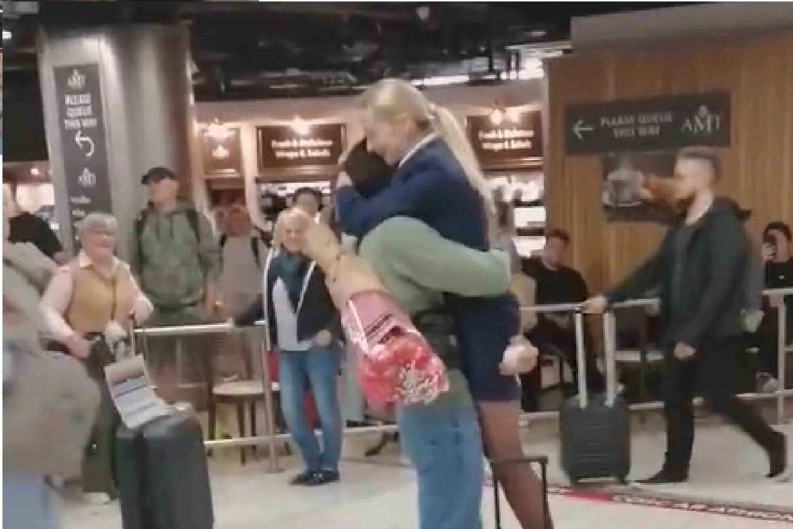 A flight attendant was proposed to in Dublin Airport (Vincent Hughes/PA)