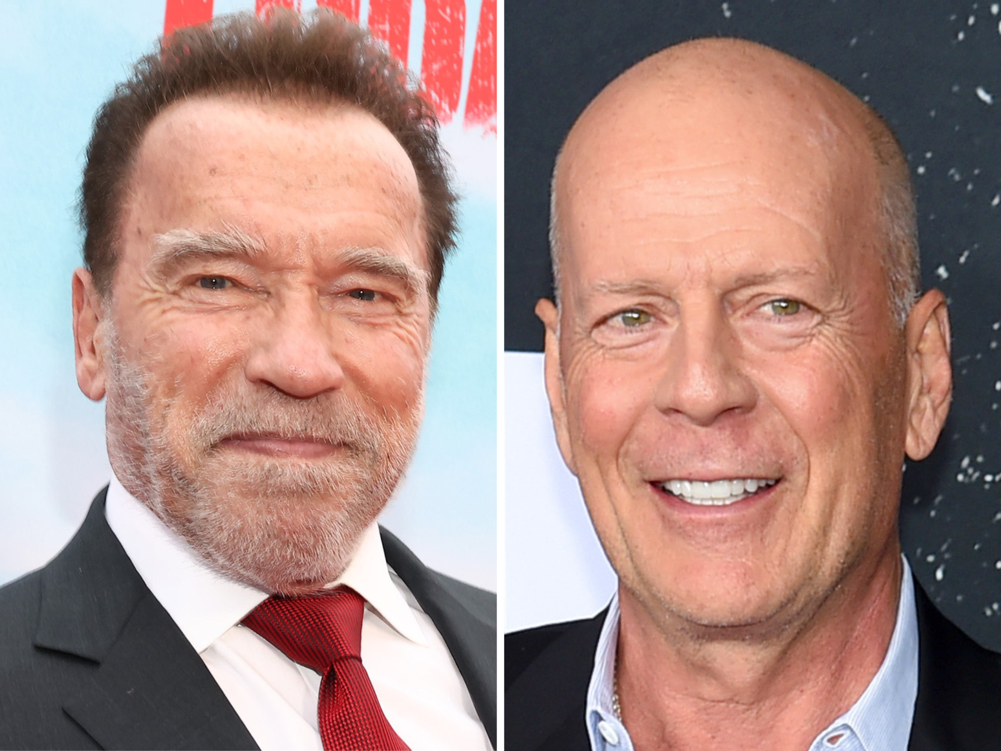 Arnold Schwarzenegger and Bruce Willis