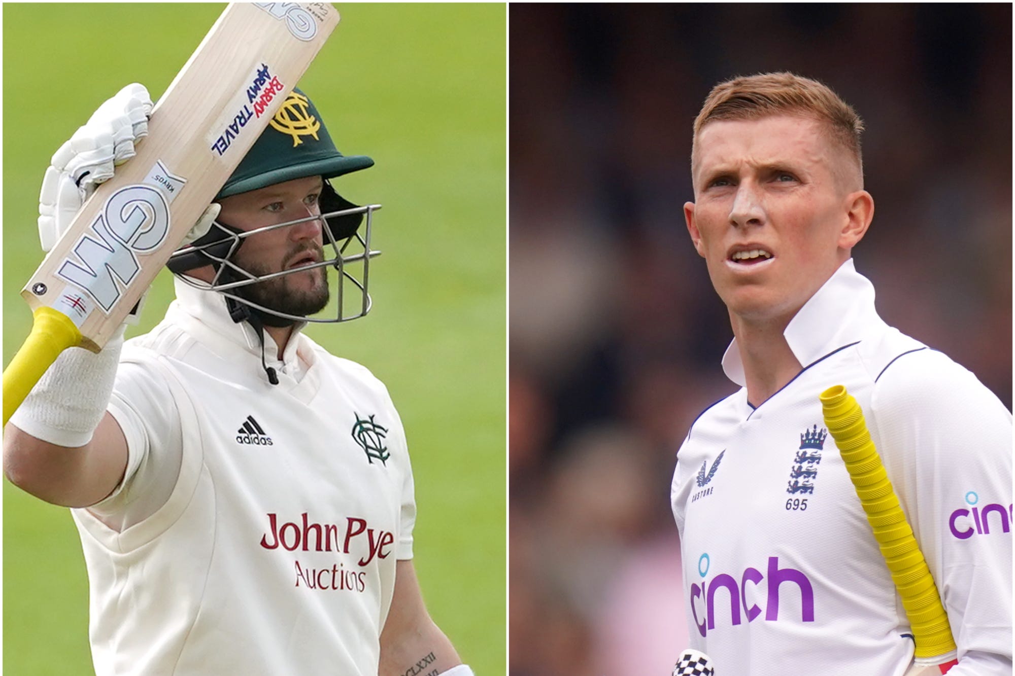 Ben Duckett, left, and Zak Crawley are England’s chosen openers (Joe Giddens/Adam Davy/PA)