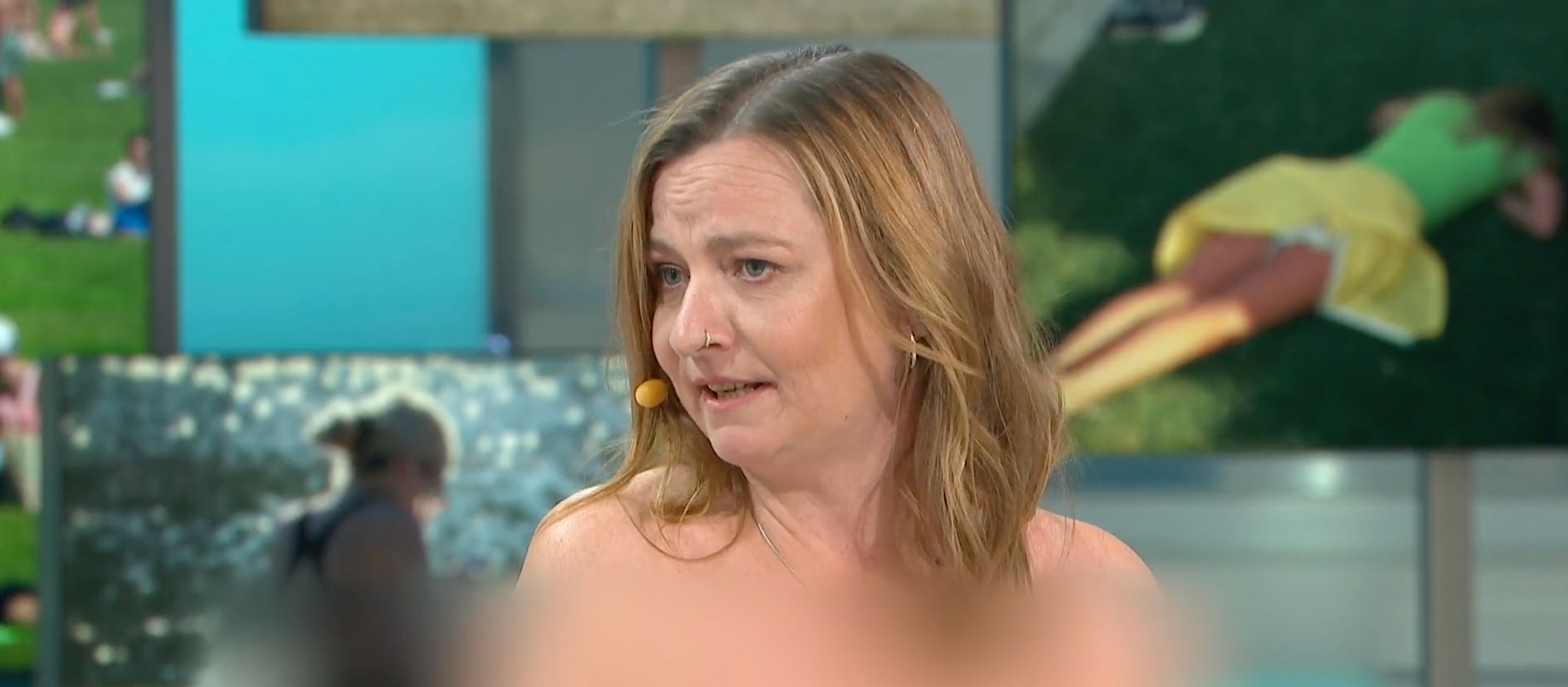 Helen Barriman, Women in Naturism Officer for British Naturism, appeared naked on GMB