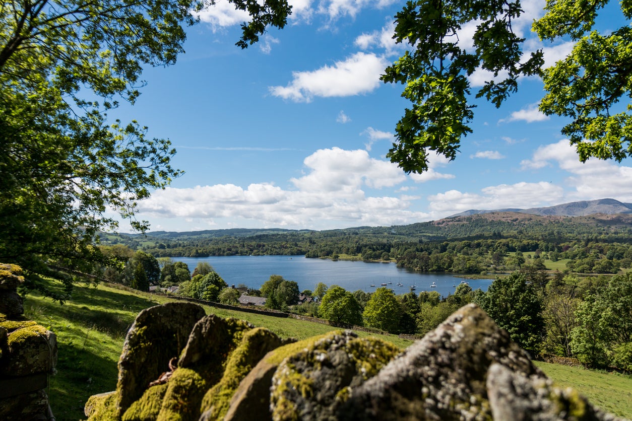 Lake Windermere is visible on parts of the Ash Landing route