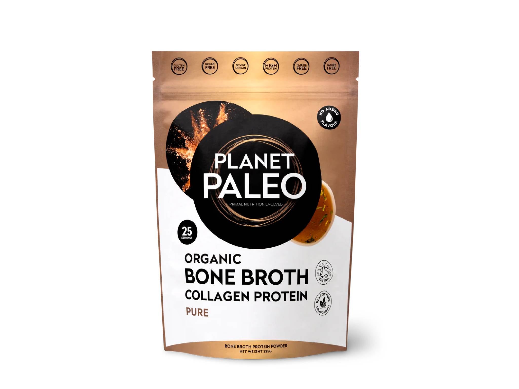 Planet Paleo organic bone broth pure, unflavoured powder