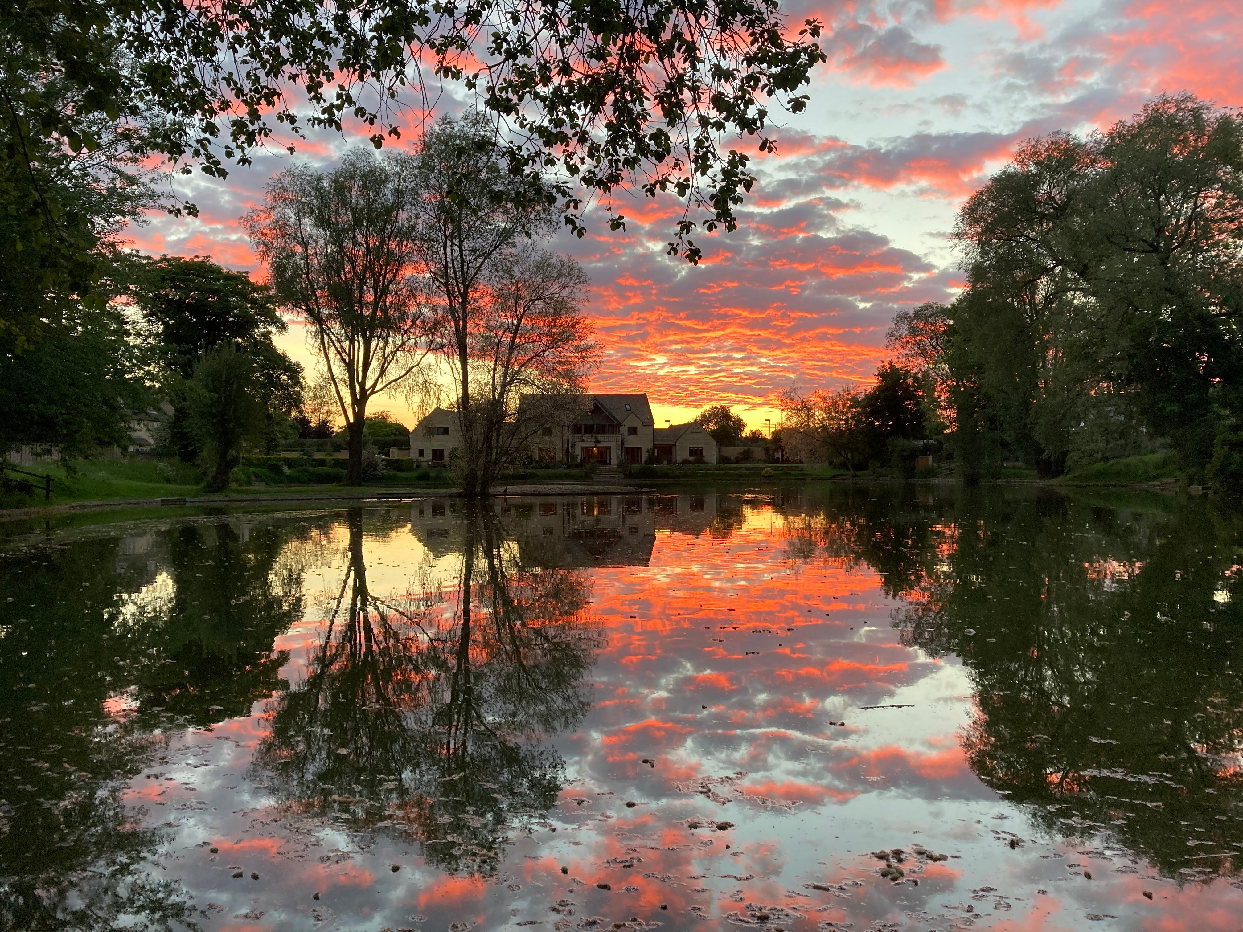 Enjoy the sights of a tranquil private lake from the apartment patio