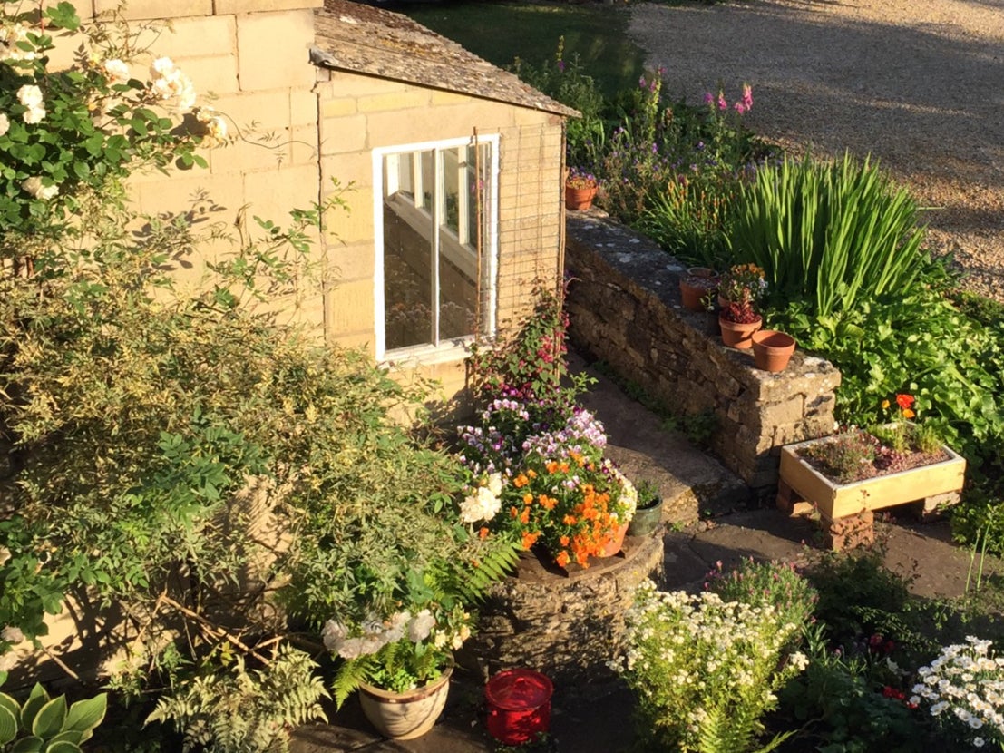 The self-contained two bedroom annexe is attached to a 16th-century home