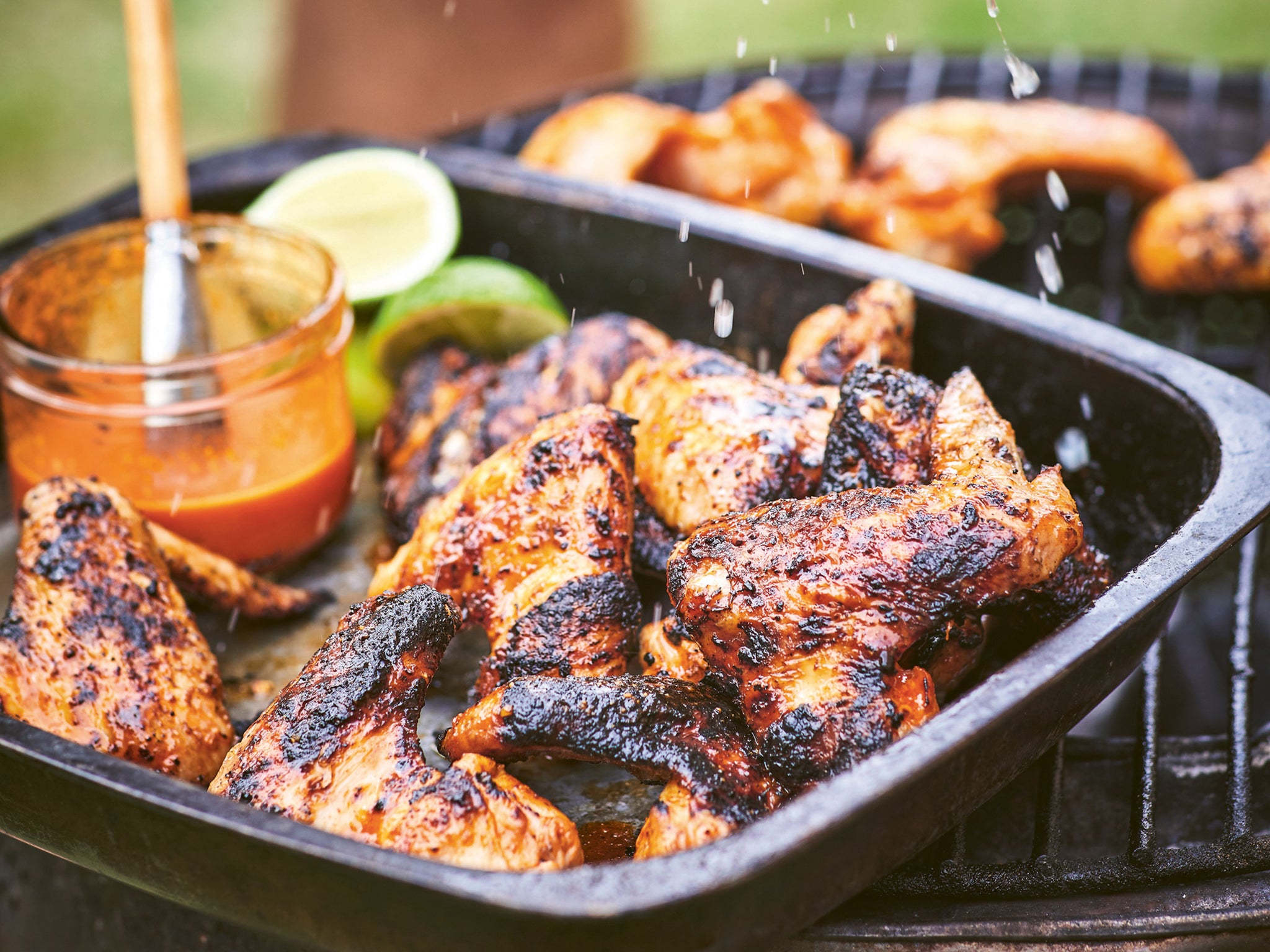 The coconut marinade on these wings keeps them from getting too sticky or sweet