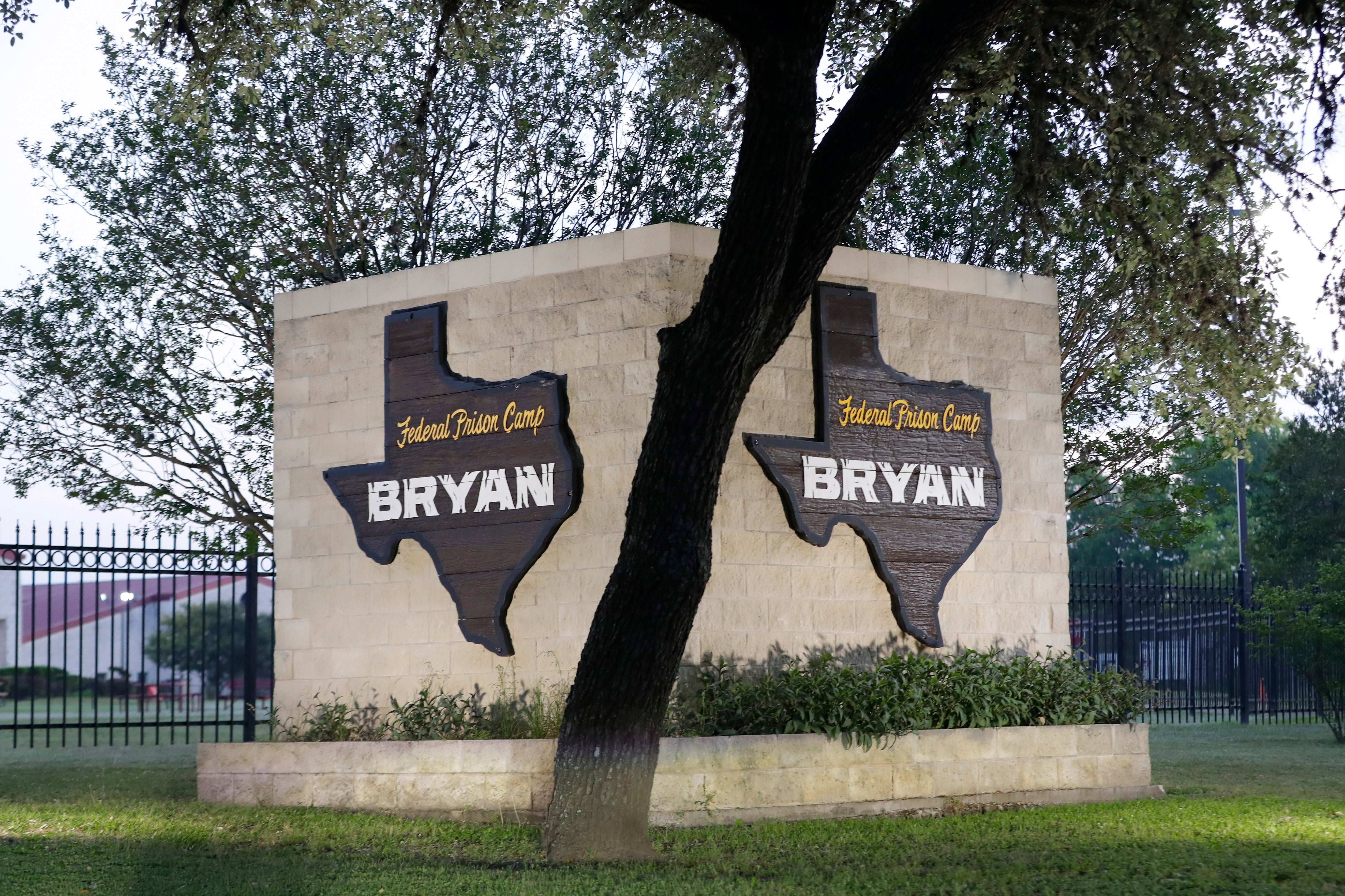 Dawn breaks at the Federal Prison Camp where Elizabeth Holmes, the former founder and CEO of Theranos, is expected to arrive to begin her 11 year sentence for fraud relating to the defunct company Tuesday, May 30, 2023, in Bryan, Texas.