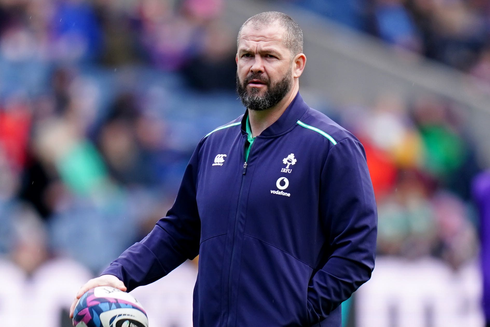 Ireland head coach Andy Farrell has named a 42-strong training squad (Jane Barlow/PA)