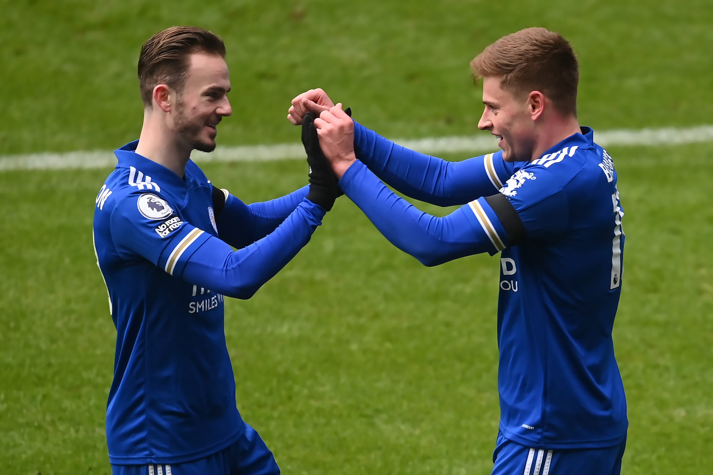 James Maddison (left) and Harvey Barnes could be bought by Premier League teams (Michael Regan/PA)