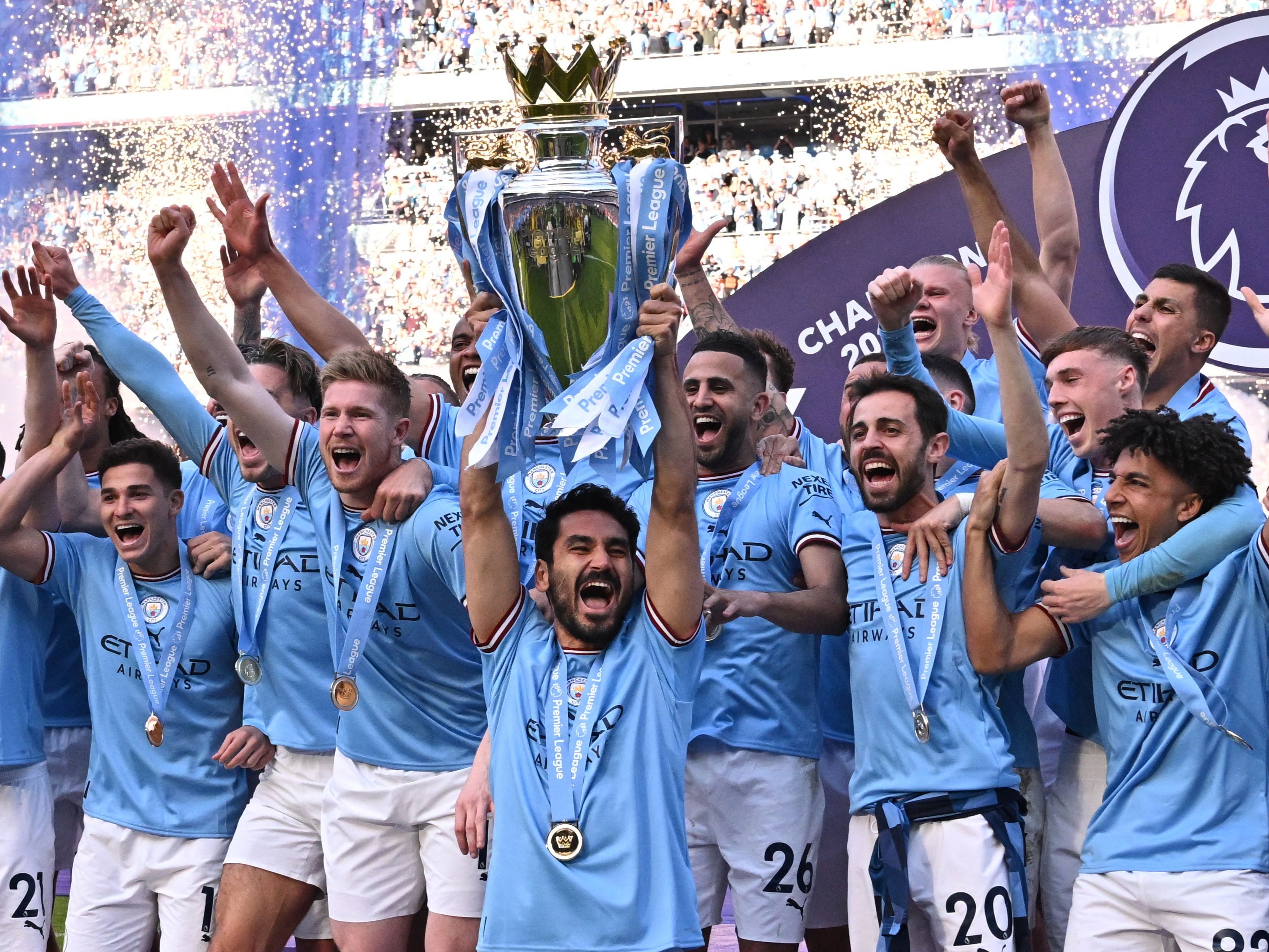 Man City won their fifth Premier League in six years this season