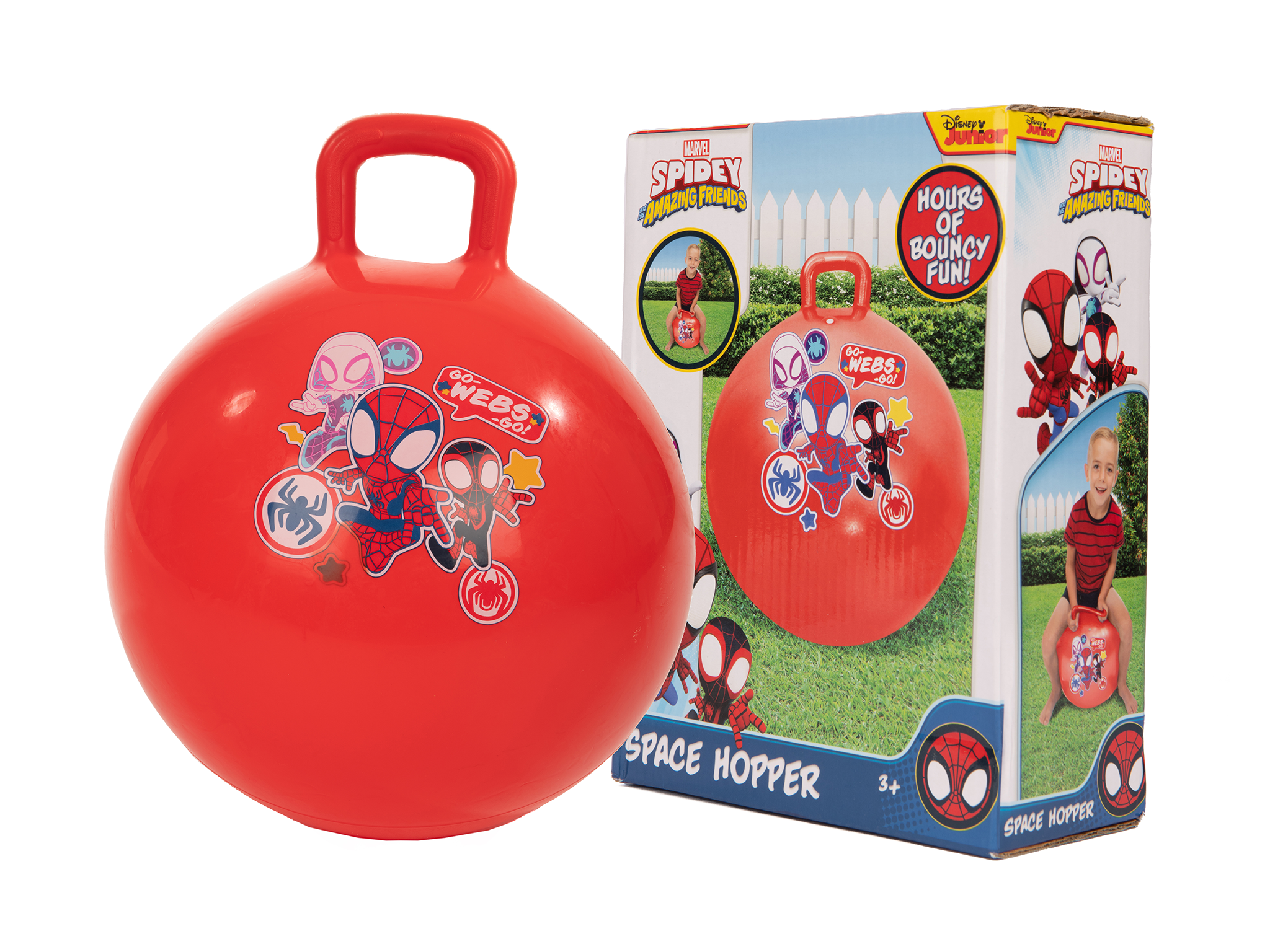 best outdoor toys and garden games Sambro Marvel spidey space hopper