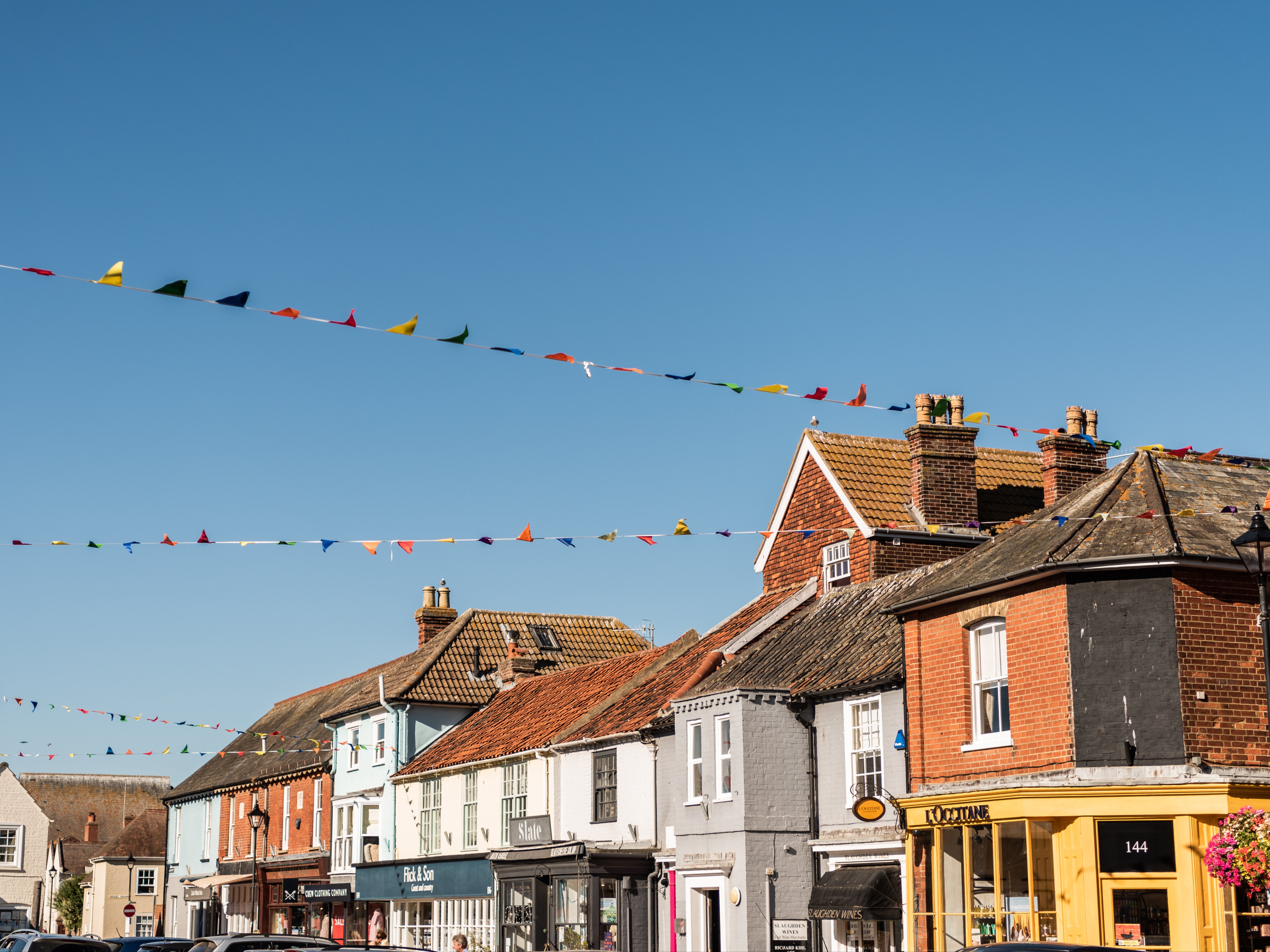 Aldeburgh High Street boasts independent boutiques selling books, jewellery and candles