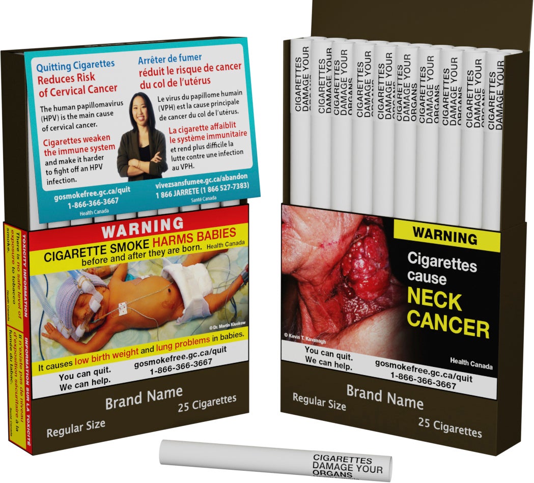 Canada Cigarette Warnings