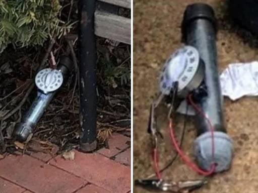 The two pipe bombs that were left near the Capitol the day before the Jan 6 insurrection