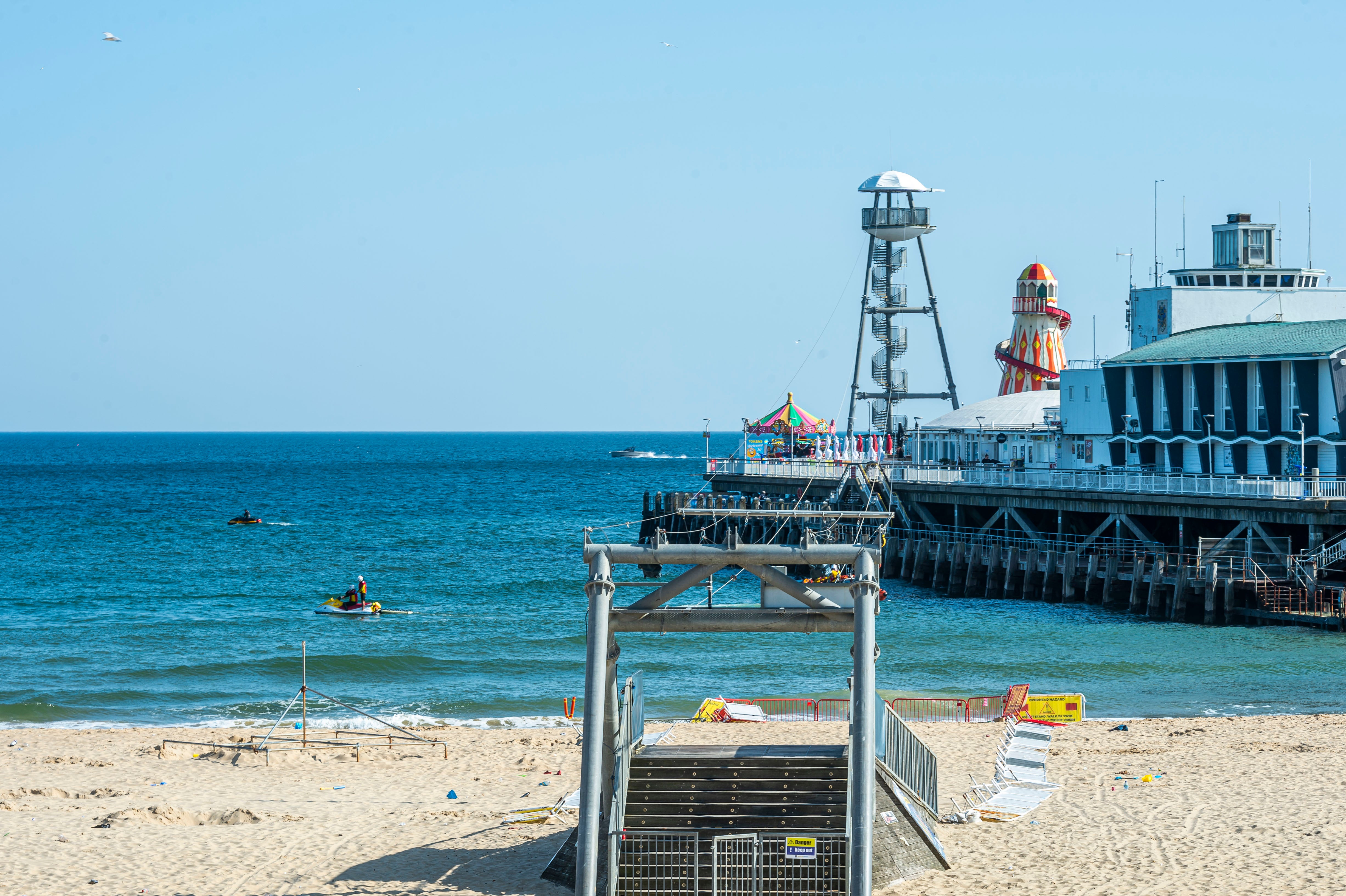 Bournemouth Pier yesterday