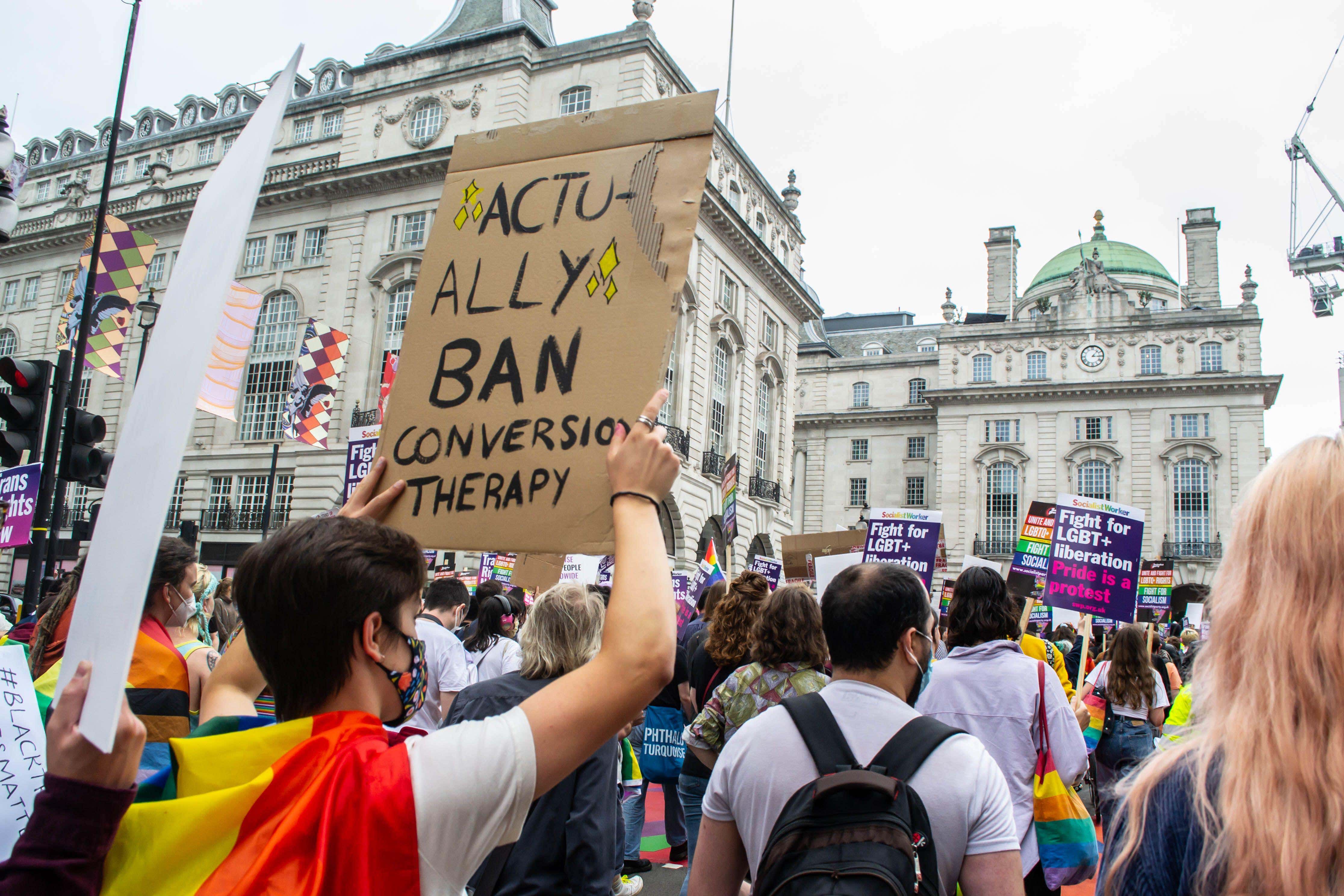 A conversion therapy ban must have no loopholes, says Stonewall (Alamy/PA)