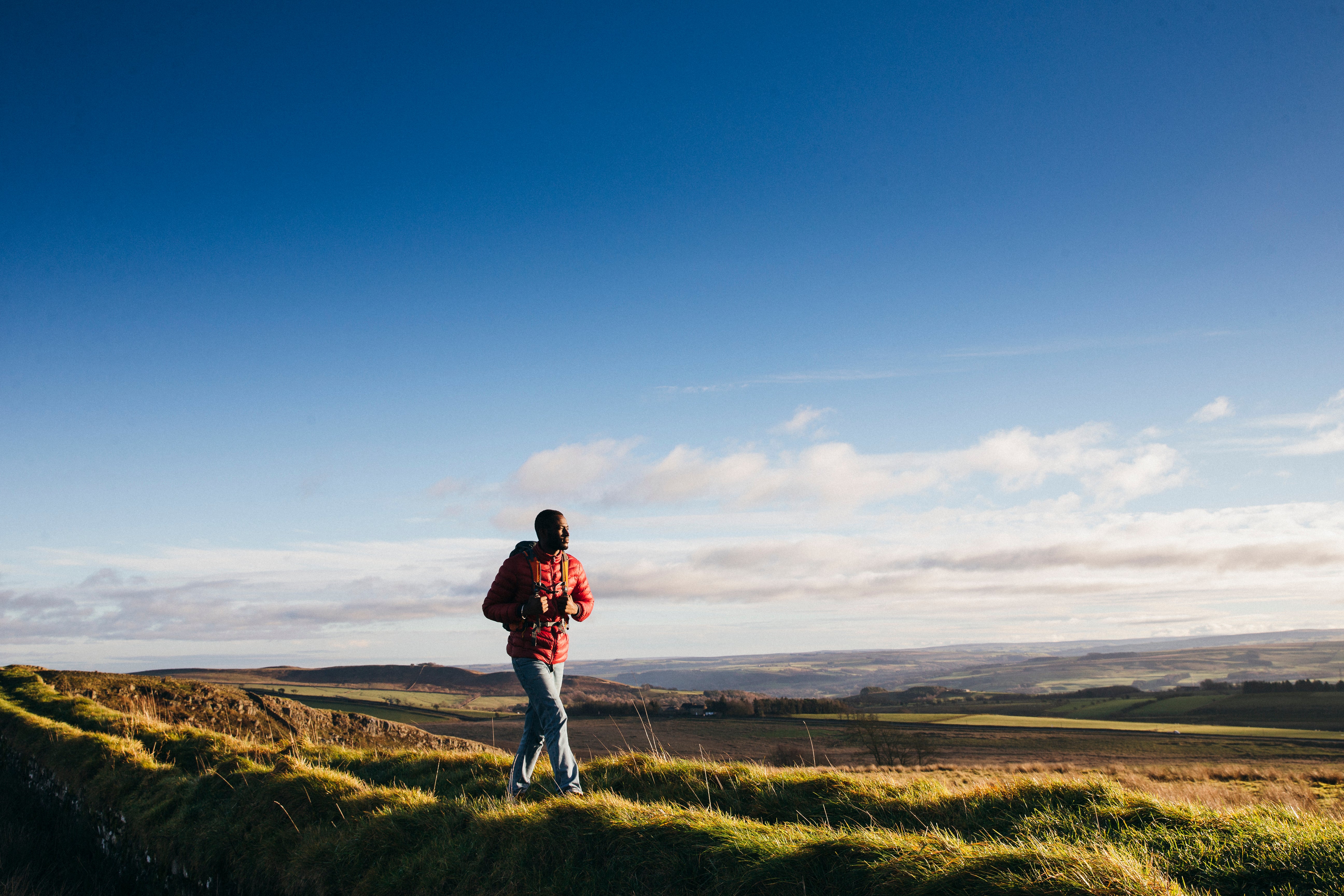 Solo travellers to the UK can trek Hadrian’s Walk in the Northumberland countryside