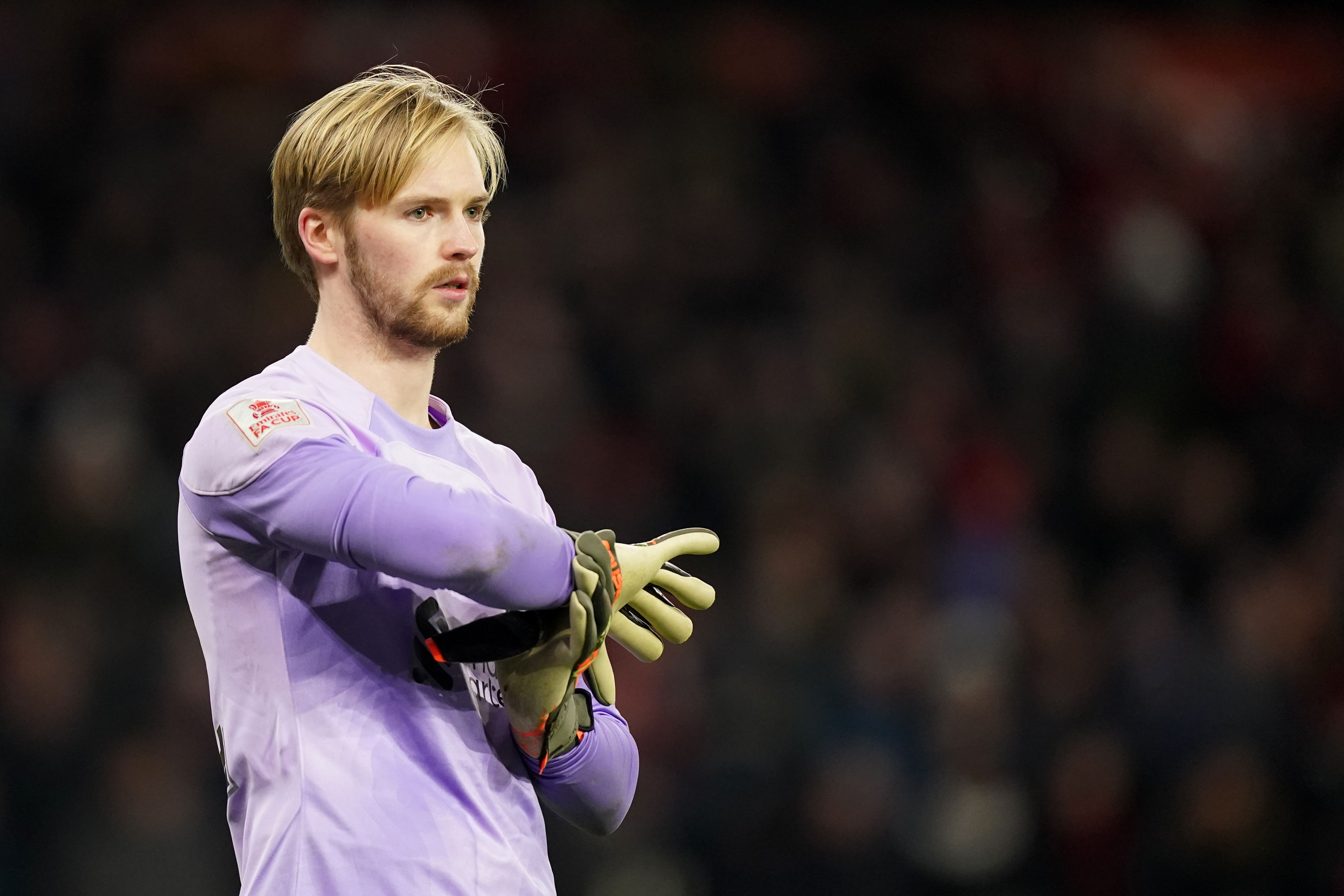 Liverpool keeper Caoimhin Kelleher has made just four club appearances this season (Mike Egerton/PA)