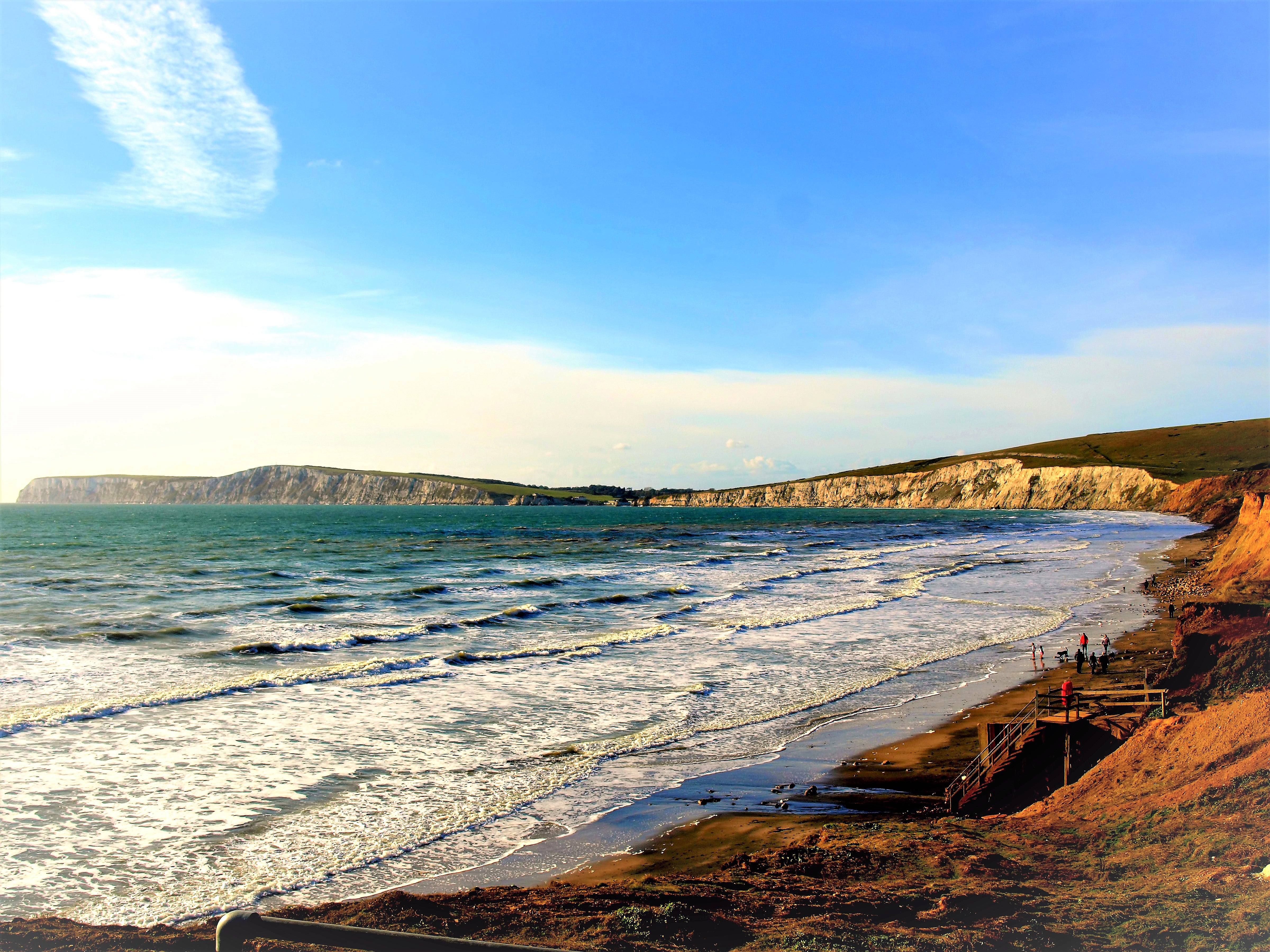 Crashing waves at Compton Bay, Isle of Wight