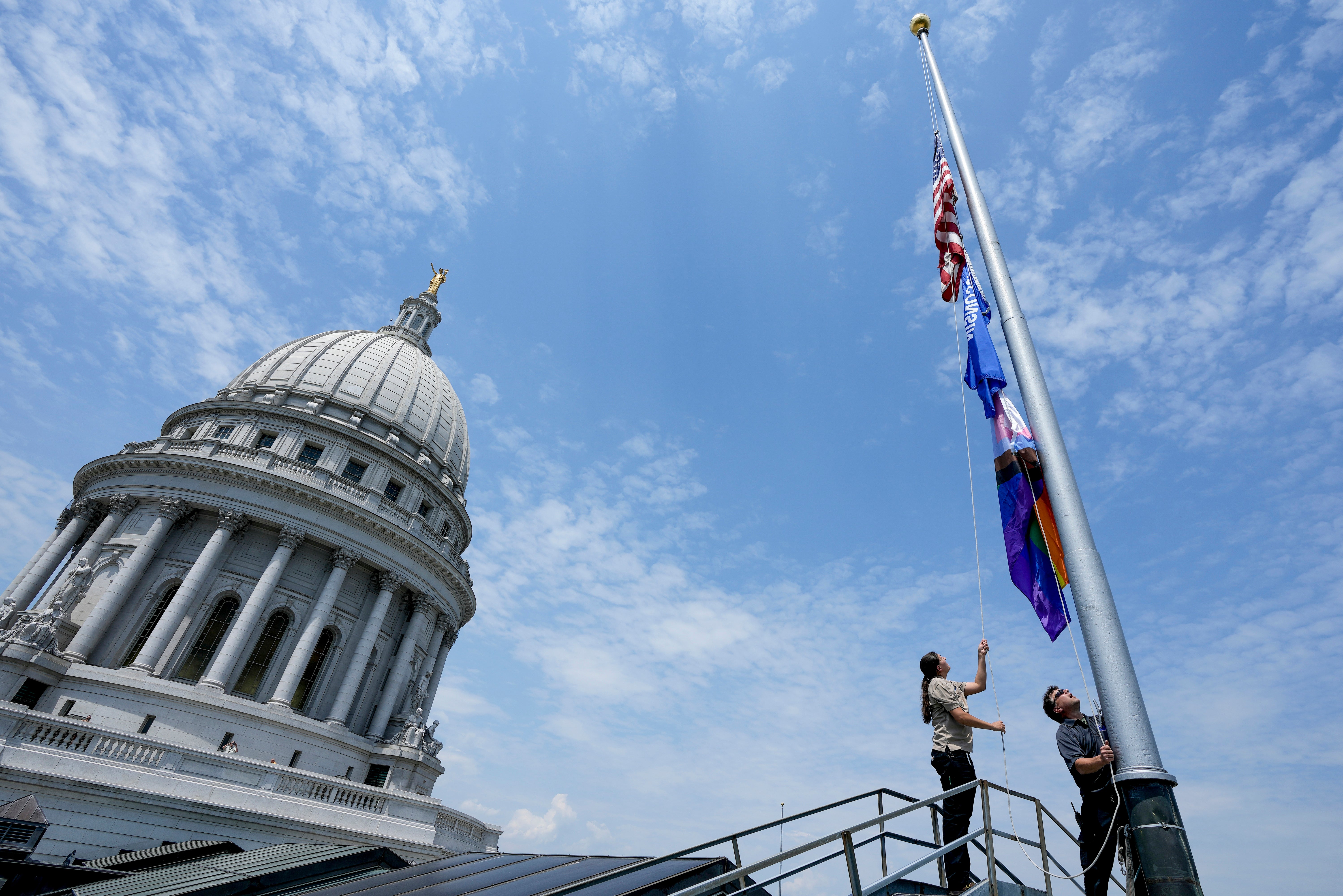 Wisconsin Capitol Pride Flag