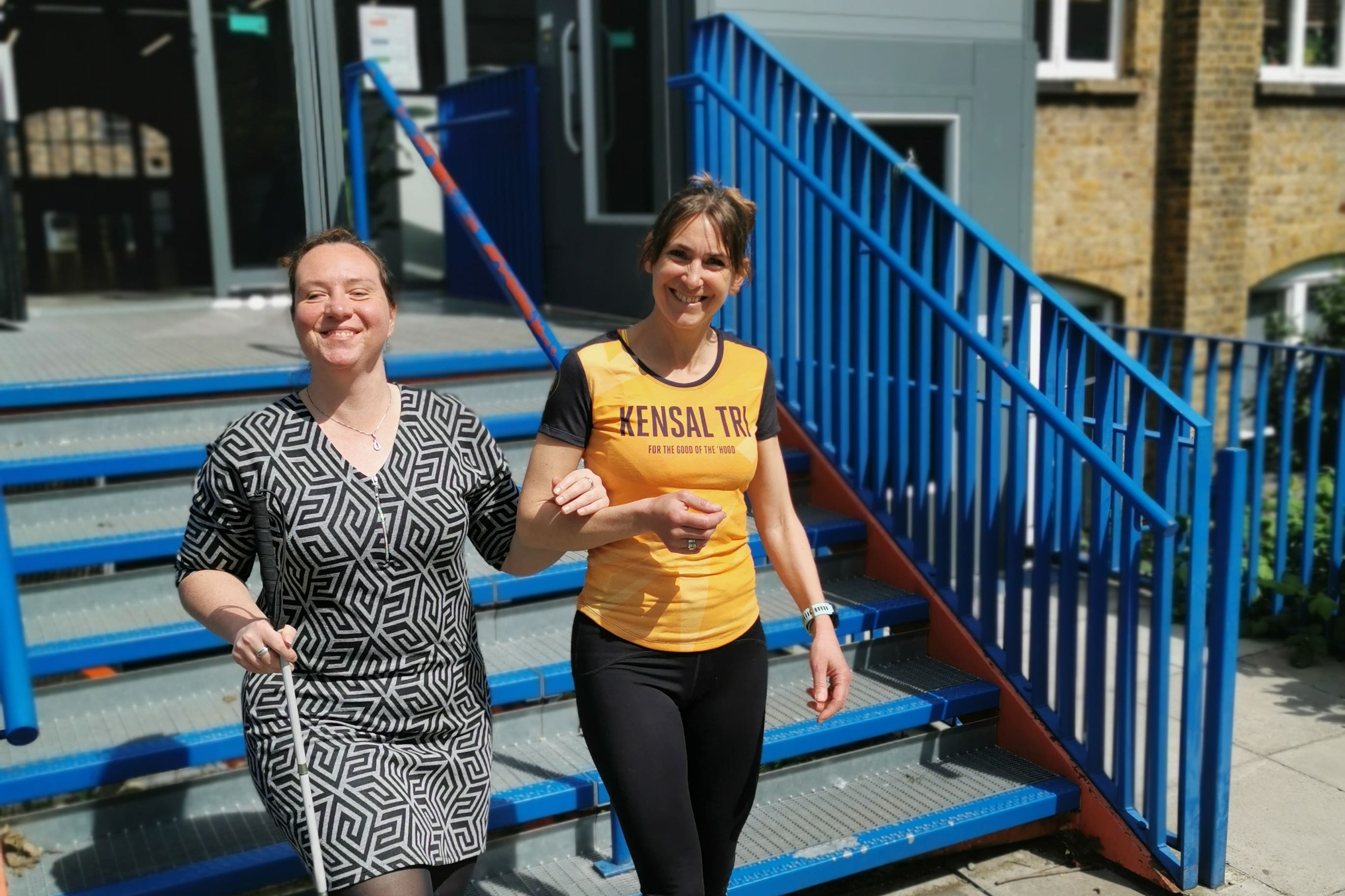 (from left to right) Ellie Southwood and Sophie Barnard (Giles Deards/PA)