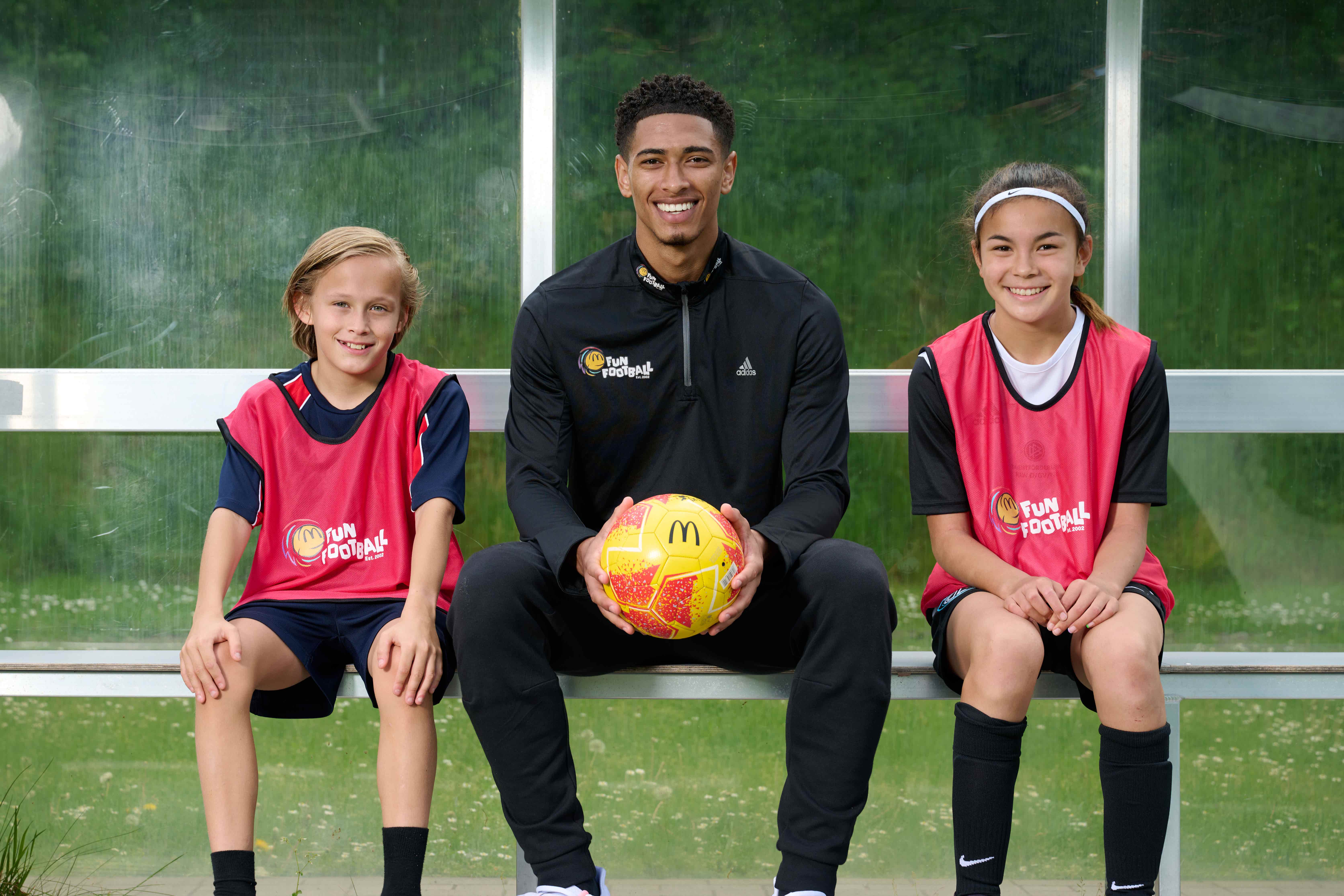 Jude Bellingham is an ambassador for the McDonald’s Fun Football programme (McDonald’s handout)