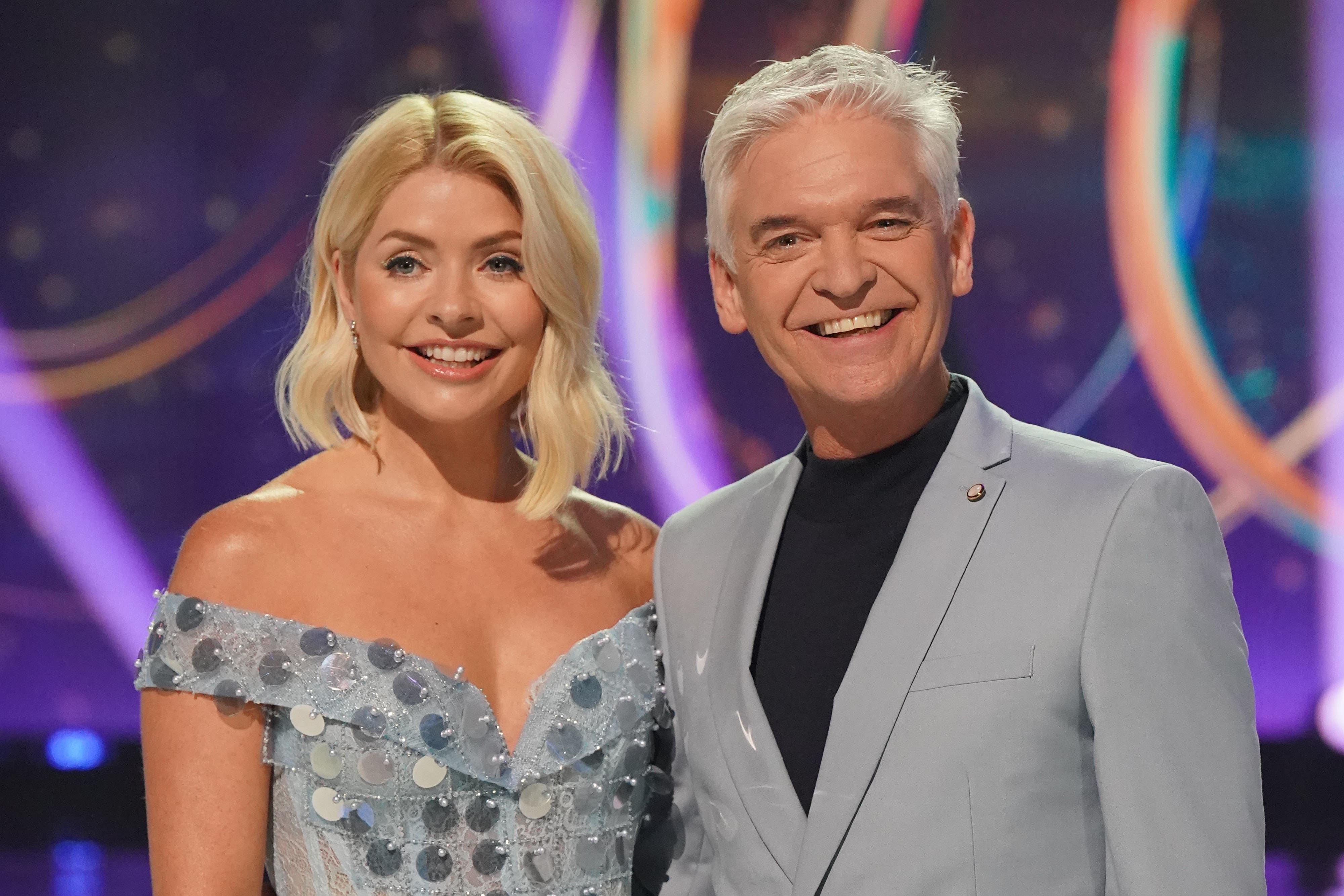 Holly Willoughby and Phillip Schofield presenting ‘Dancing On Ice’ (Jonathan Brady/PA)