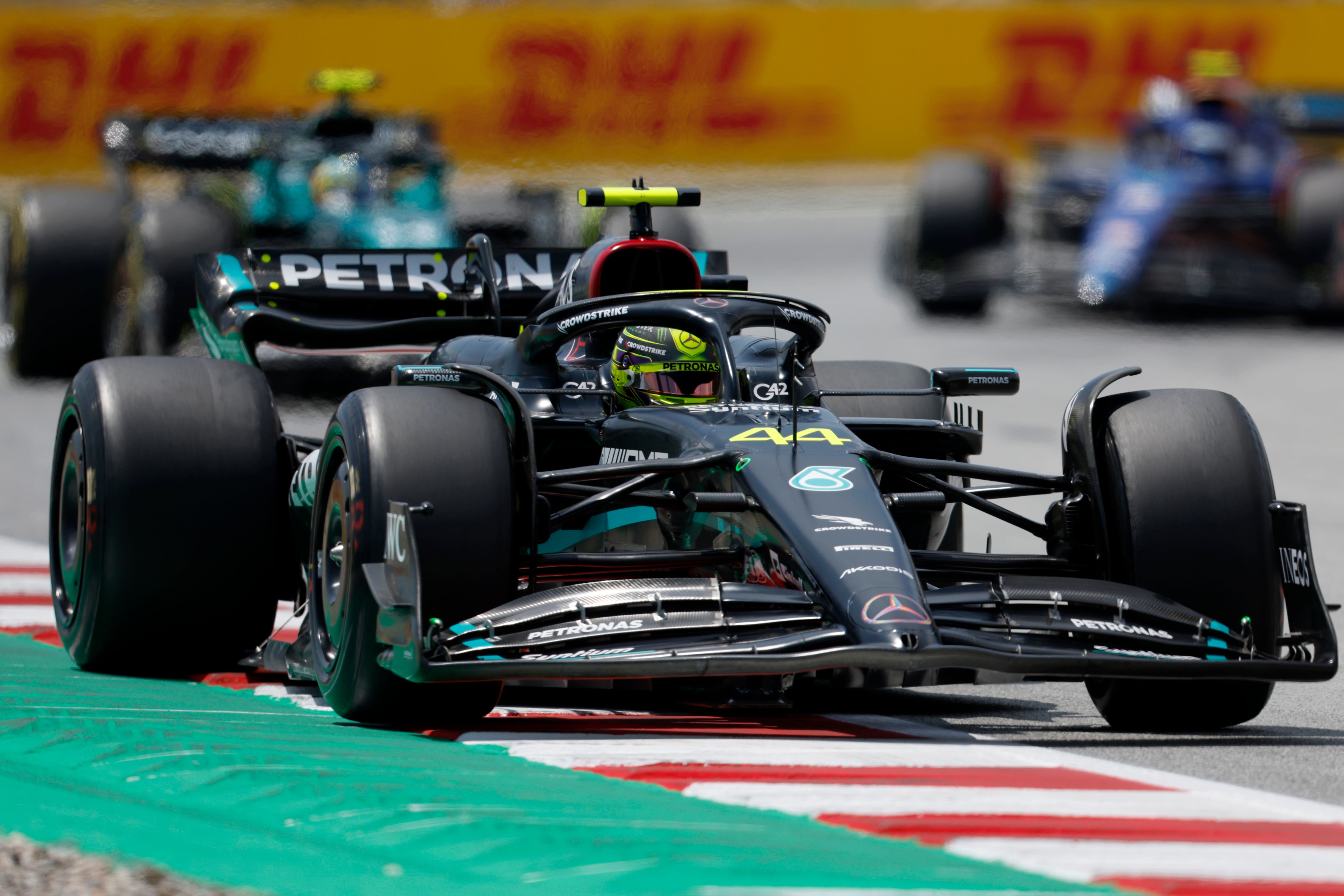 Lewis Hamilton and Mercedes struggled in the early running in Barcelona