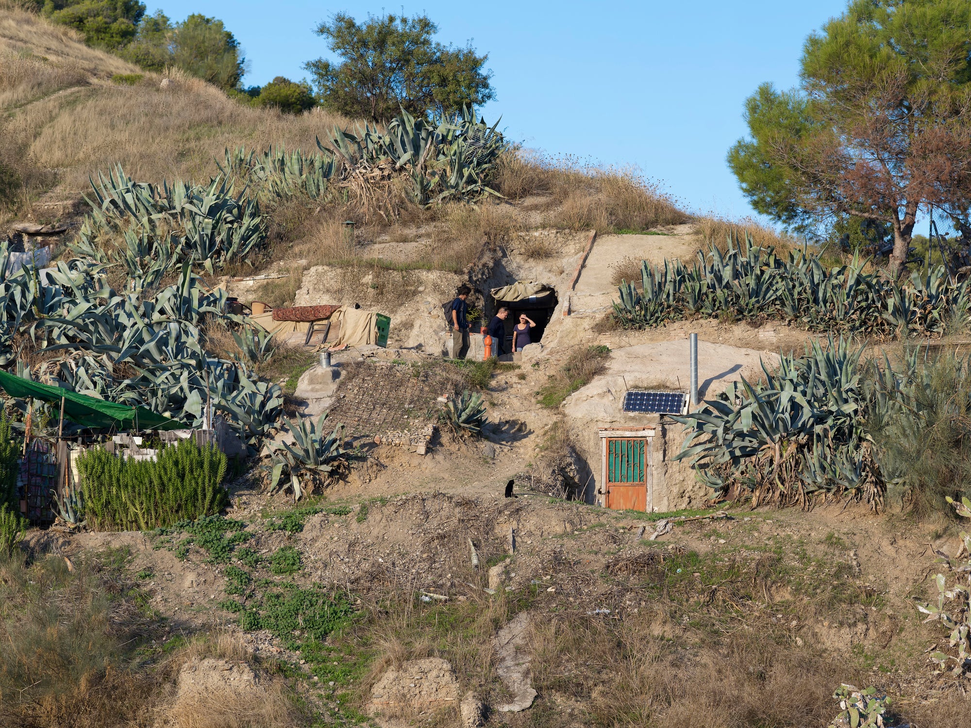 The cave homes in the Albaicin