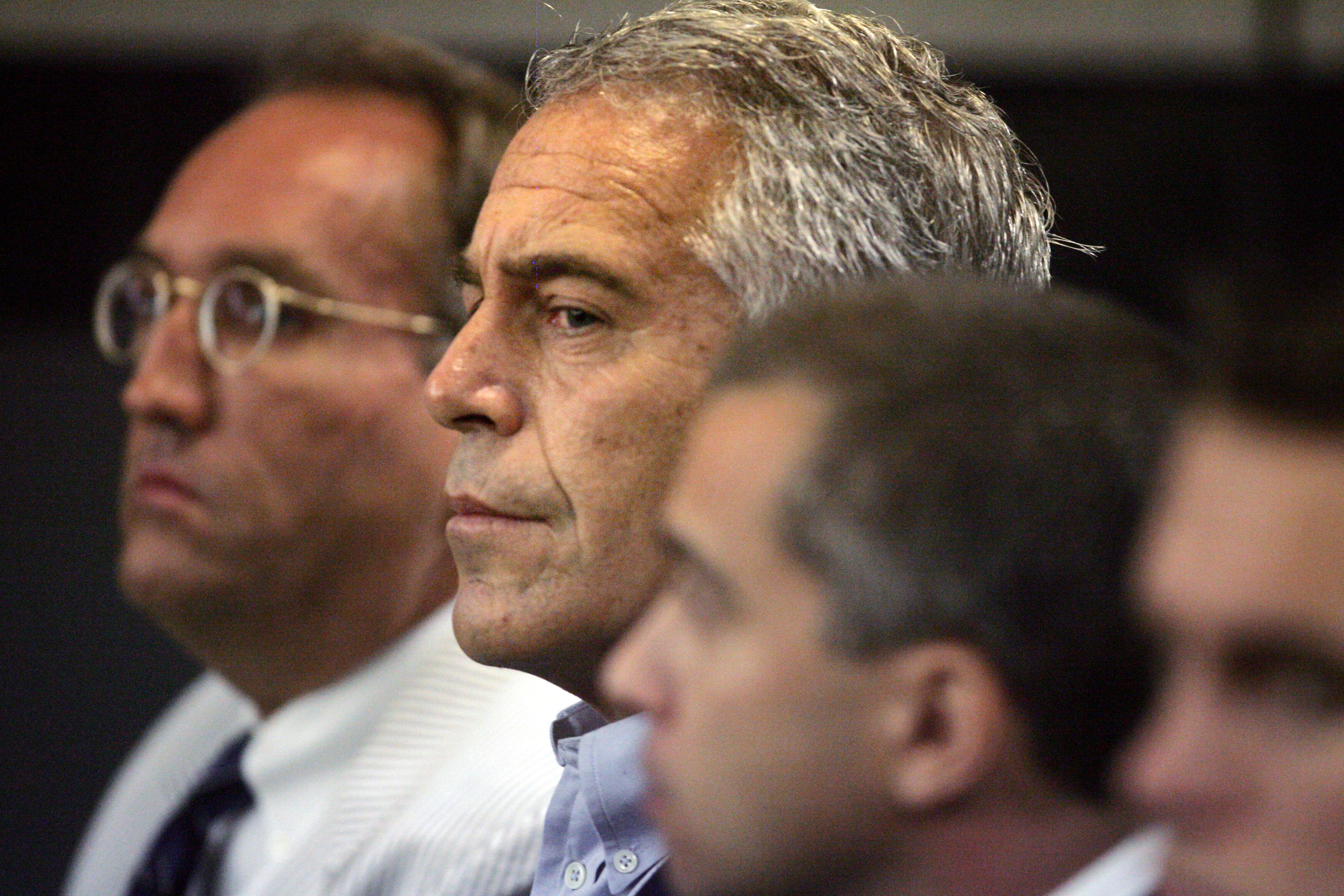 Jeffrey Epstein in court in Palm Beach in 2008