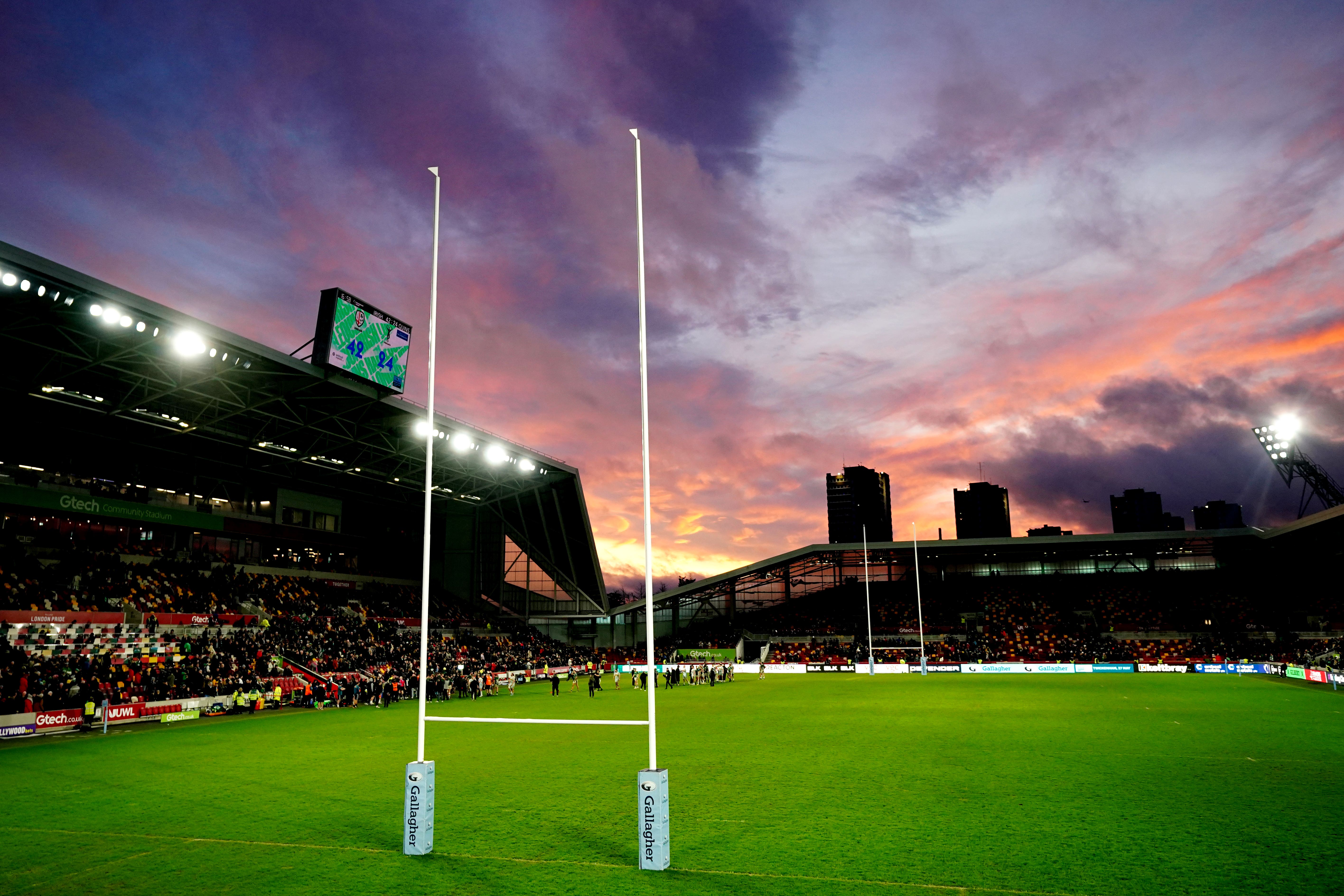 HM Revenue and Customs have filed winding-up petitions against troubled London Irish (Zac Goodwin/PA)