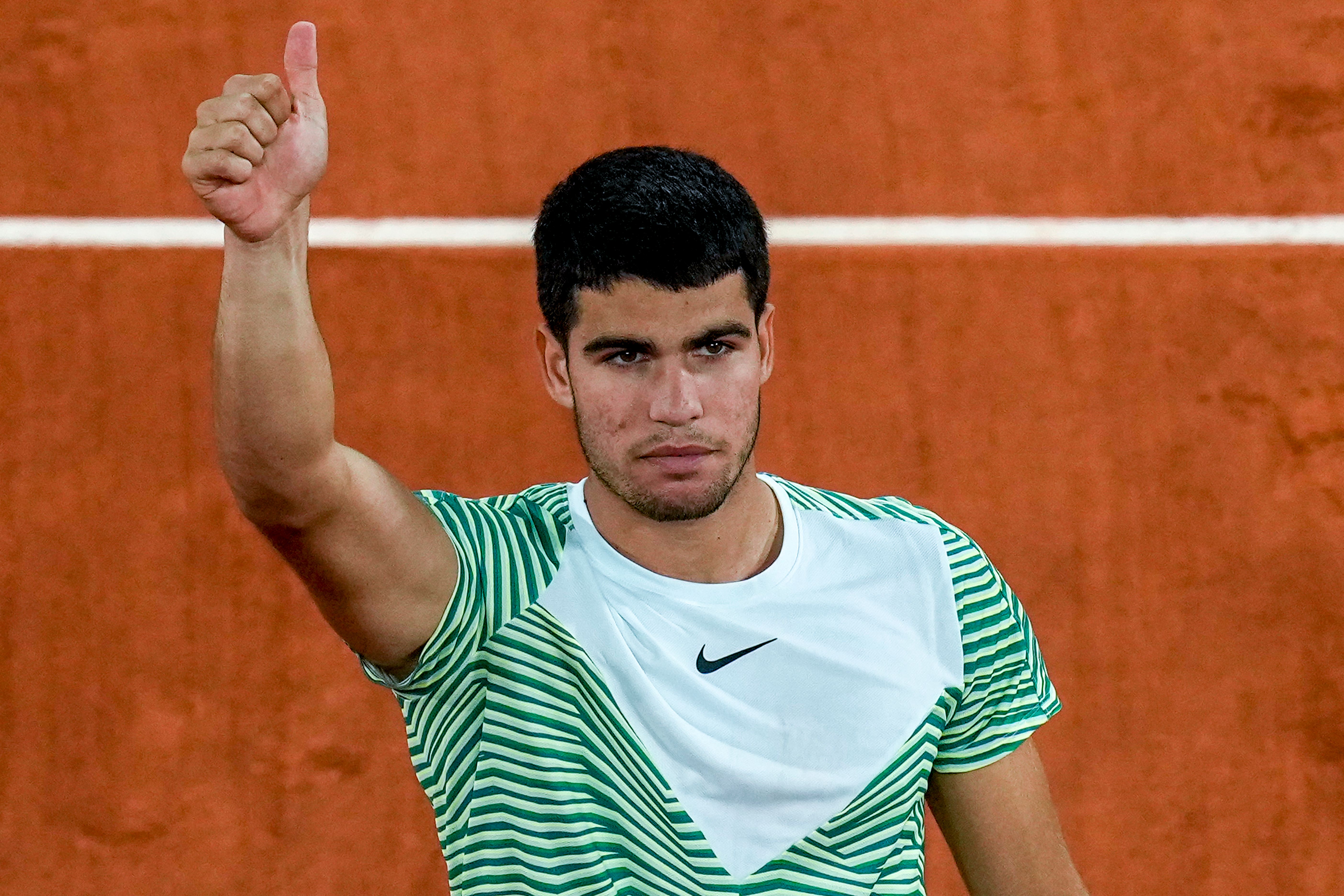 Carlos Alcaraz won in Paris (Christophe Ena/AP)