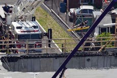 Eight construction workers injured as building partially collapses near Yale medical school