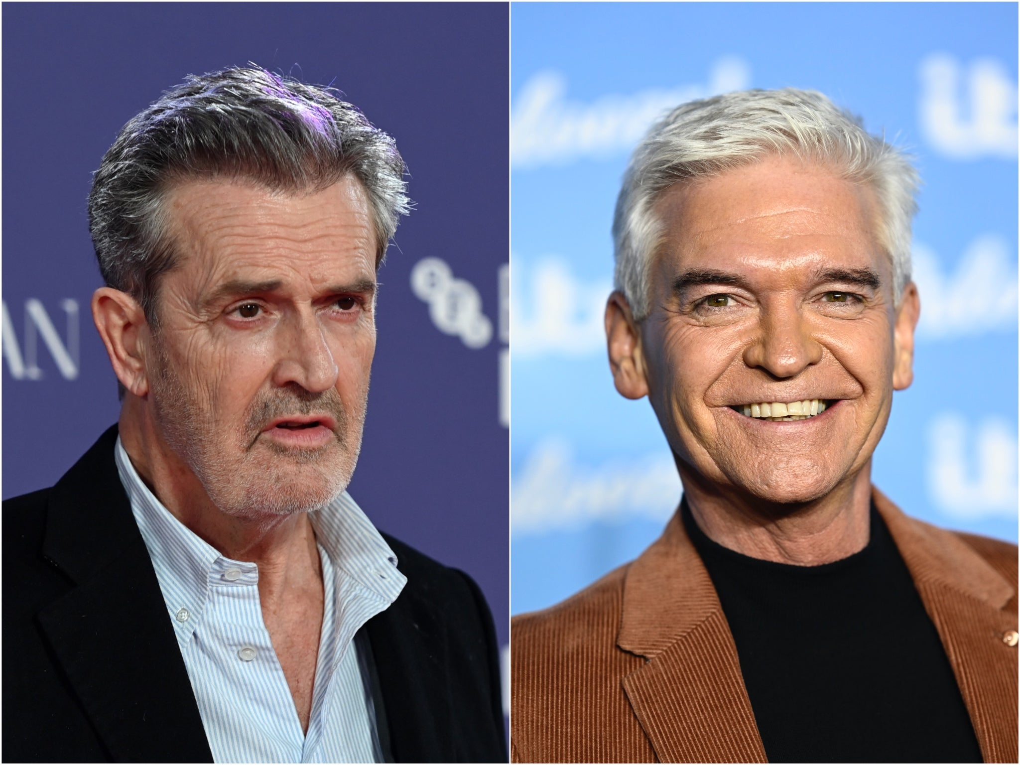 Rupert Everett (left) and Philip Schofield