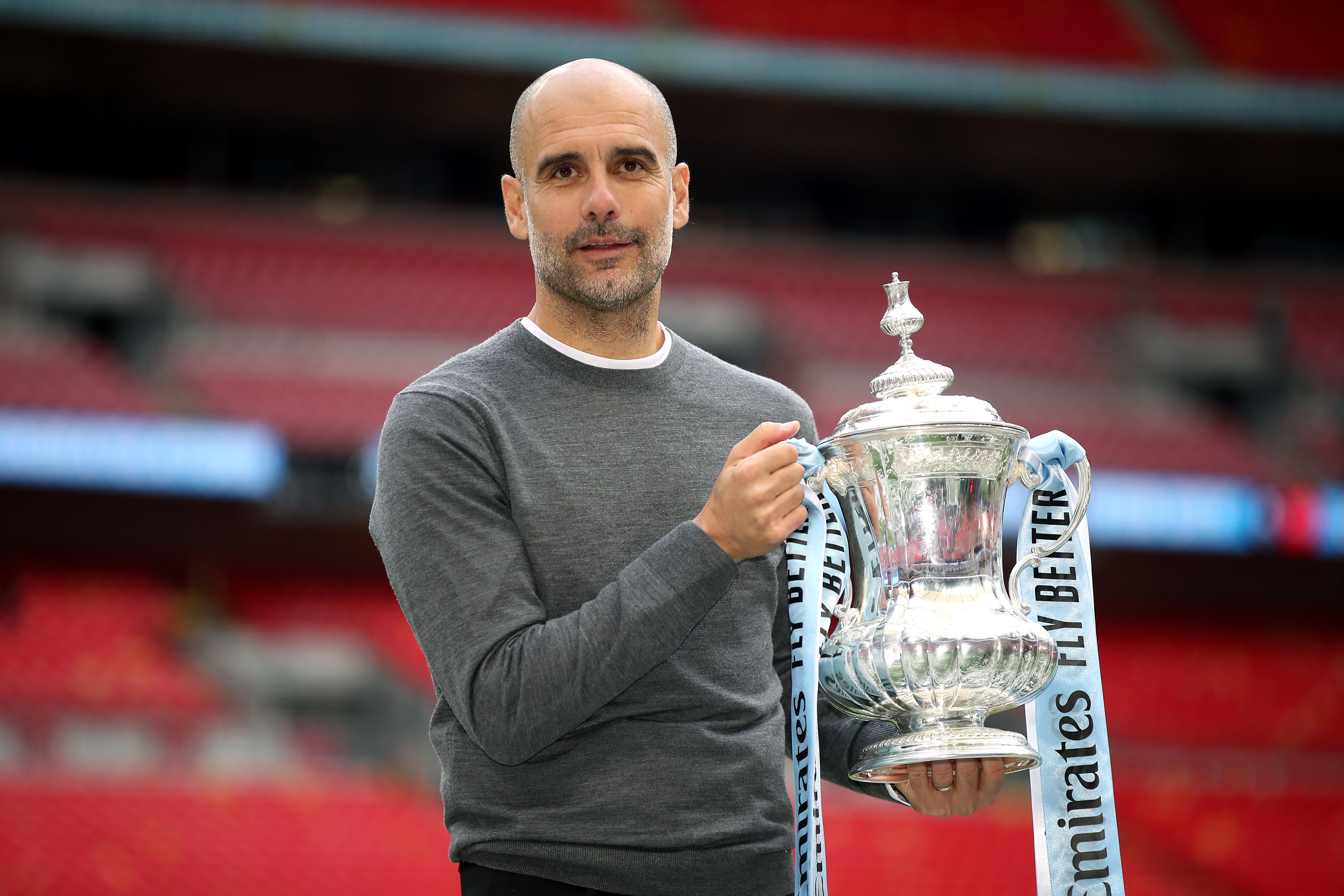 Pep Guardiola is aiming to get his hands on the FA Cup again (Nick Potts/PA)